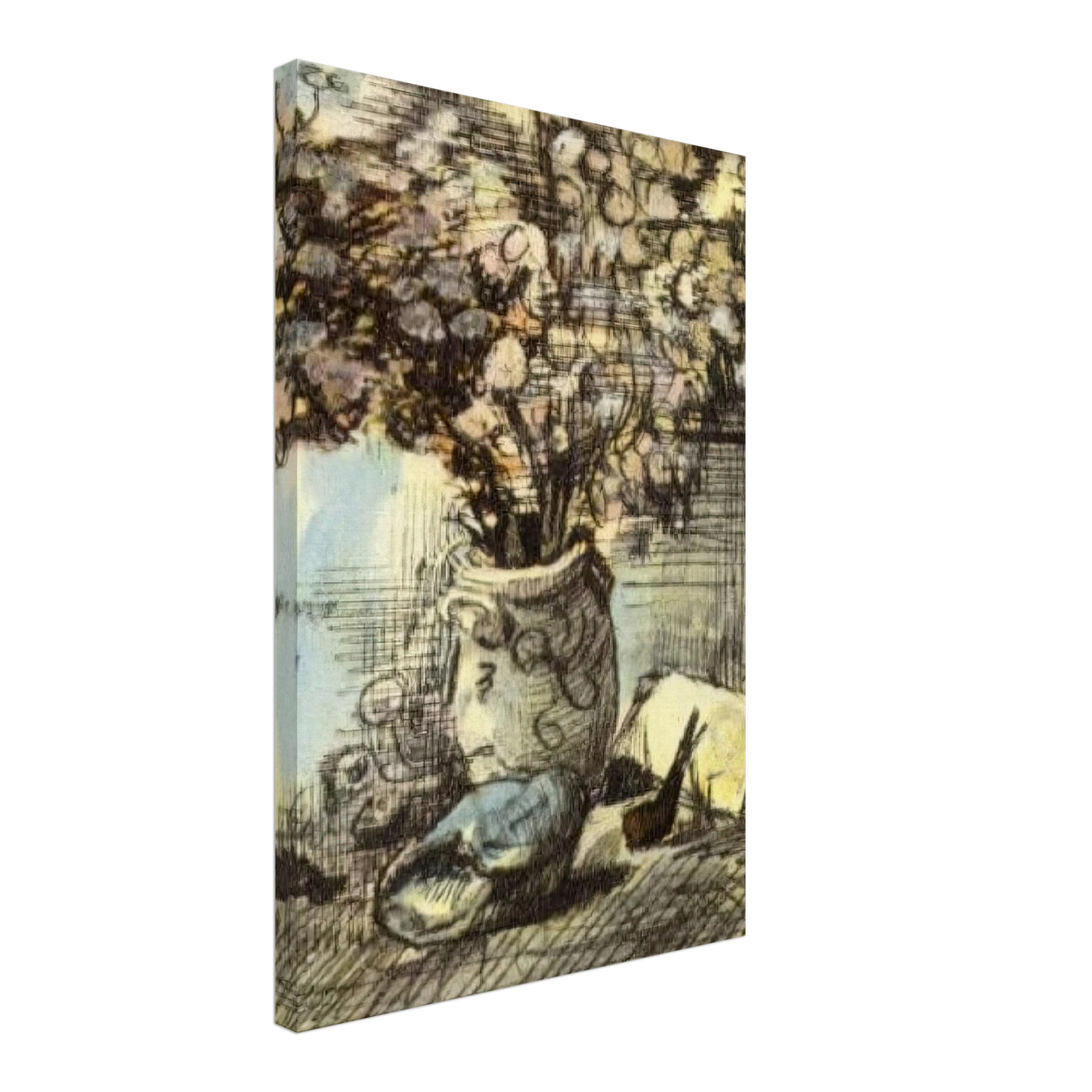 Vincent van Gogh - Honesty in a Vase Canvas - 70x100 cm / 28x40 inches-canvas