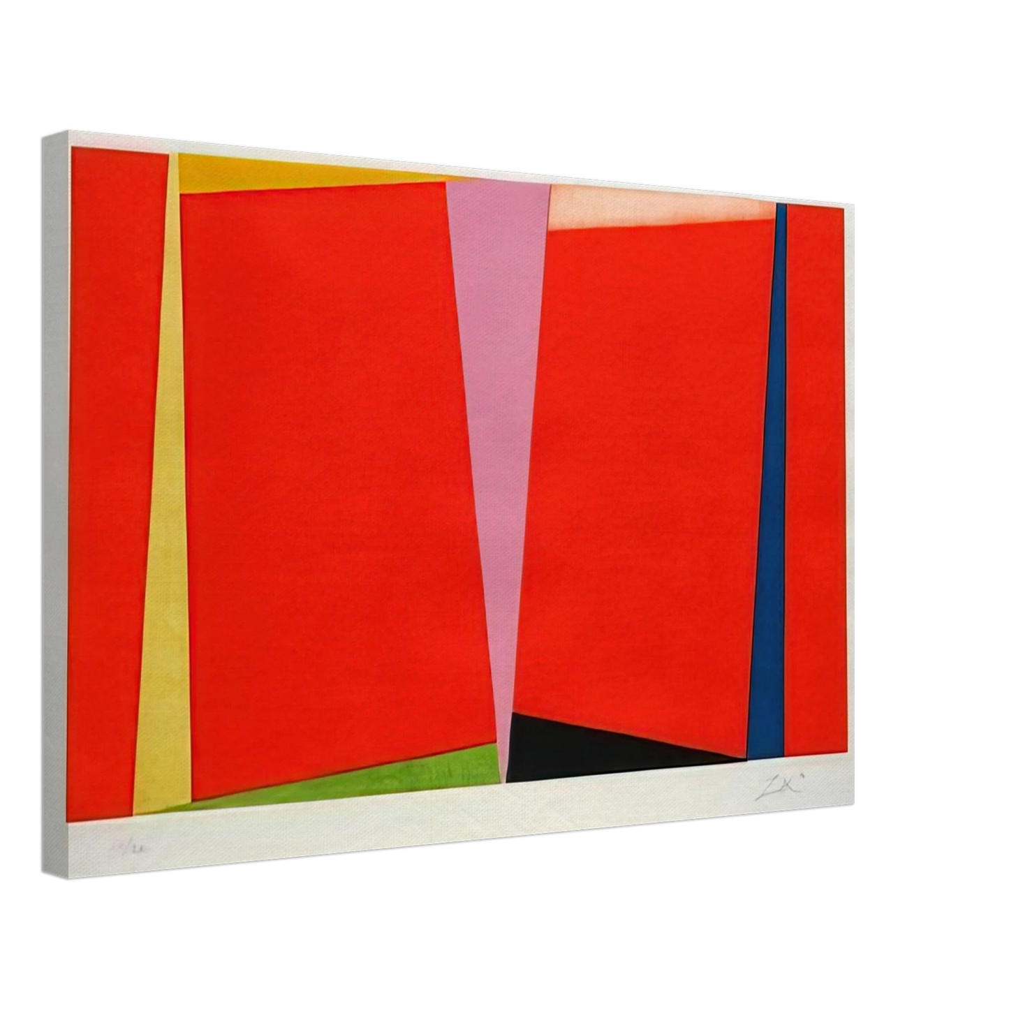 Larry Zox - Untitled - 1970 Canvas - 70x100 cm / 28x40 inches-canvas