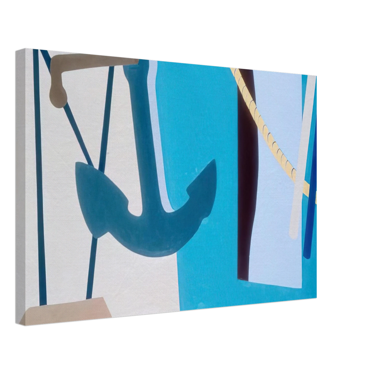 Ralston Crawford - Nassau #5 - 1967 Canvas - 40x60 cm / 16x24 inches-canvas