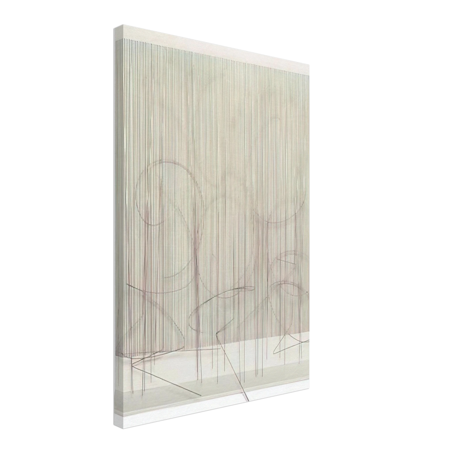 Jesus Rafael Soto - ESCRITURA ROSA PANTA Canvas - 40x60 cm / 16x24 inches-canvas