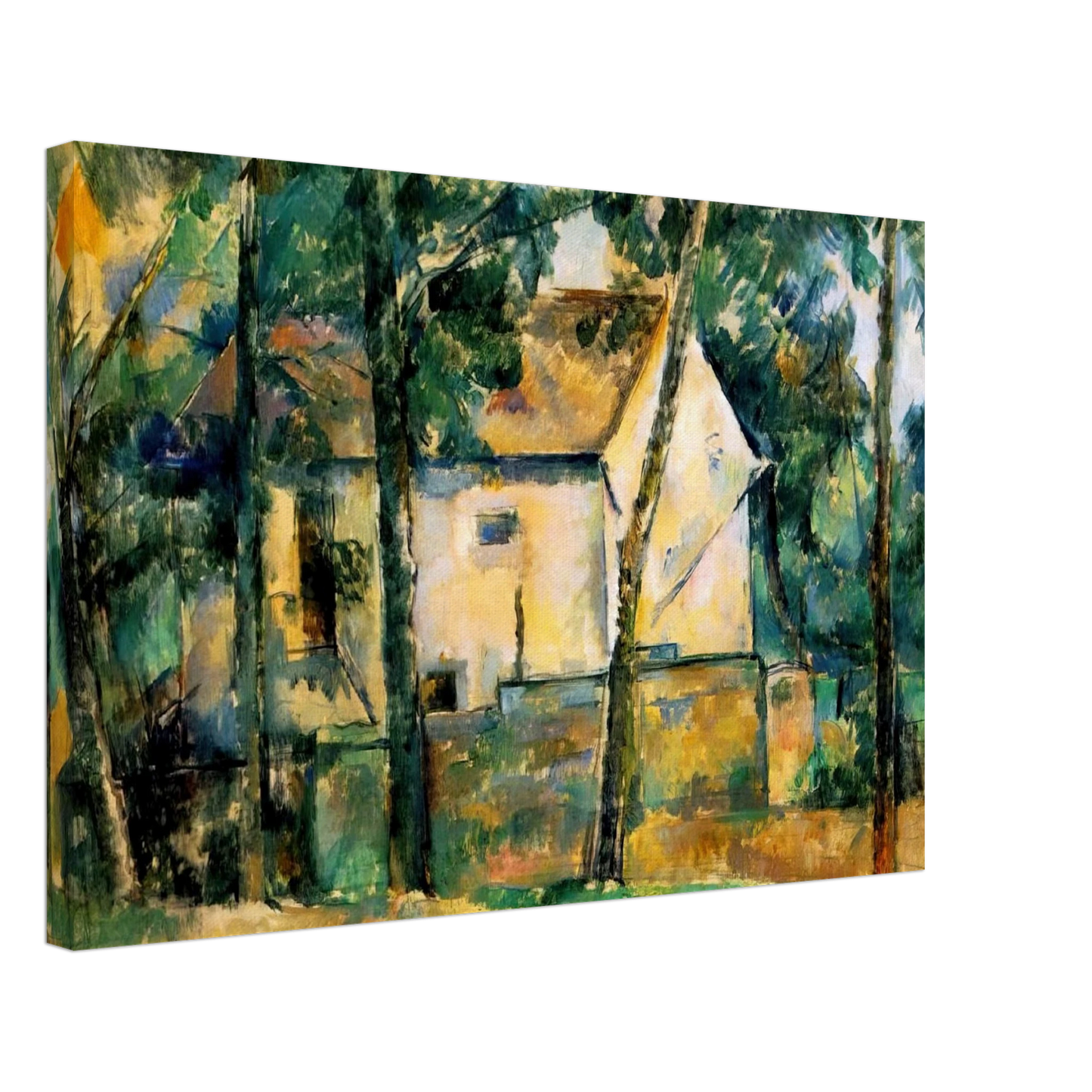 Paul Cezanne - House and Trees Canvas - 70x100 cm / 28x40 inches-canvas