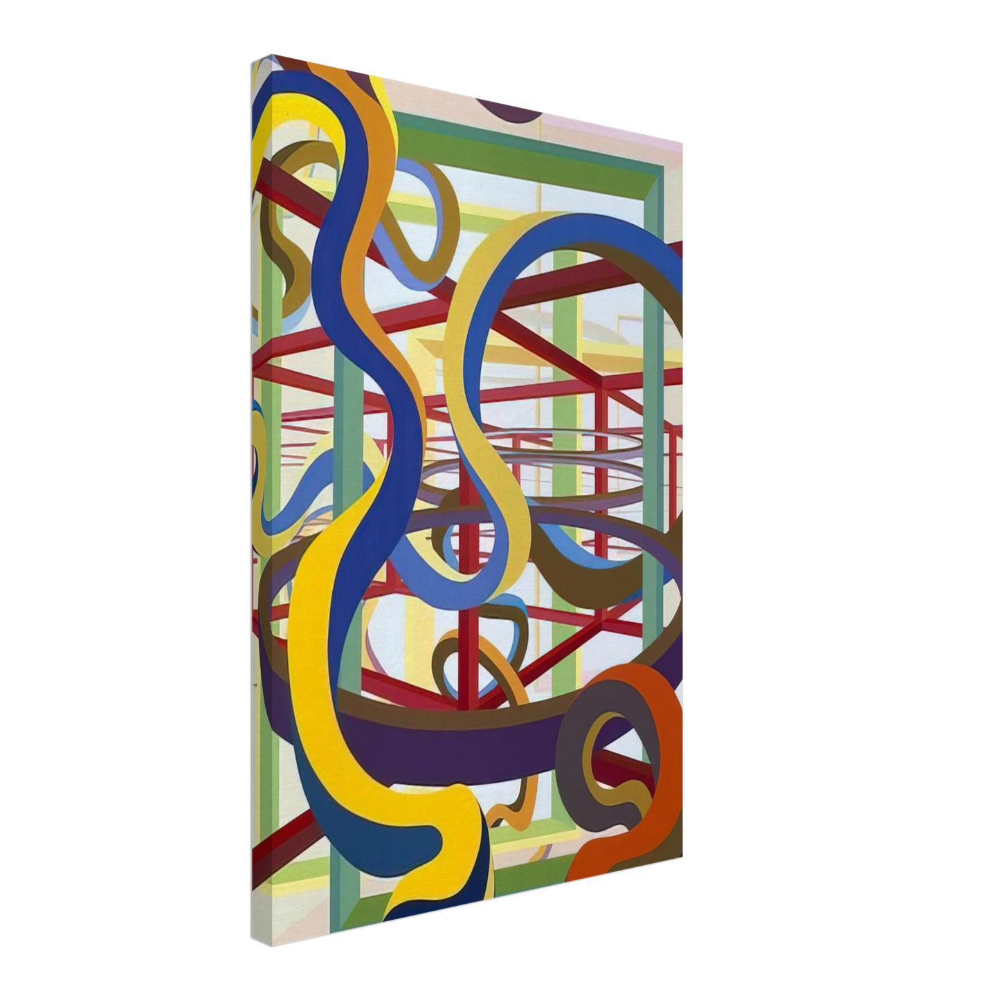 Al Held - Vorcex IV Canvas - 40x60 cm / 16x24 inches-canvas