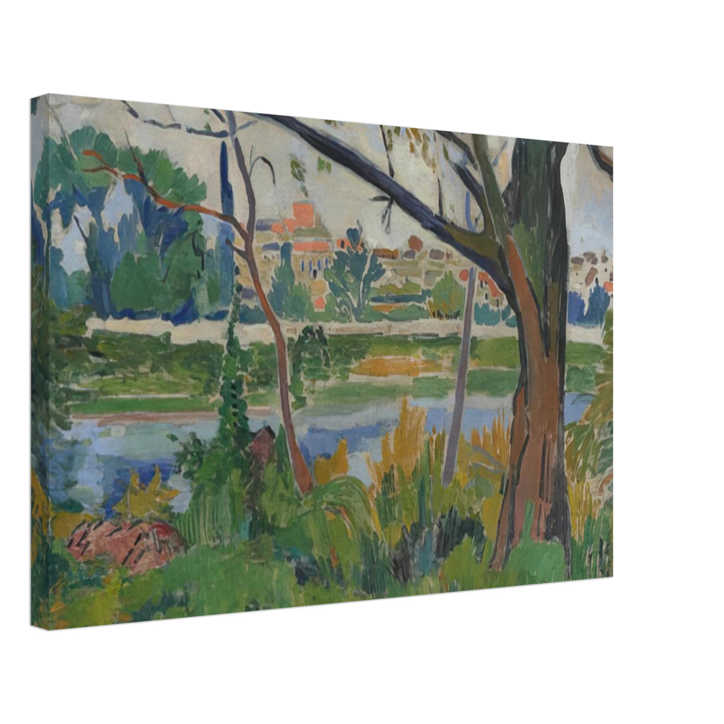 Andre Derain - THE SEINE AT CHATOU 1906 Canvas - 70x100 cm / 28x40 inches-canvas