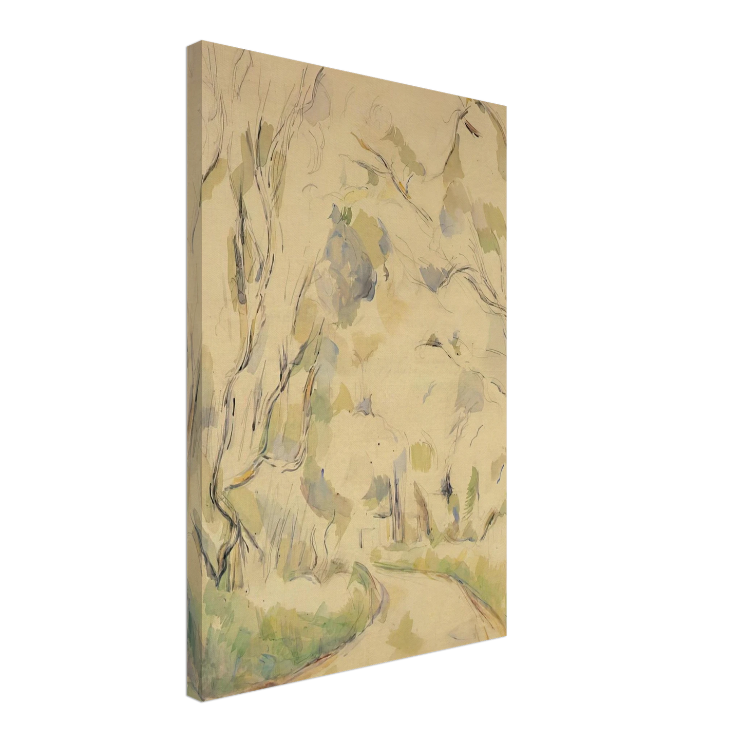 Paul Cezanne - Well by the Winding Road in the Park of Chateau Noir Canvas - 70x100 cm / 28x40 inches-canvas