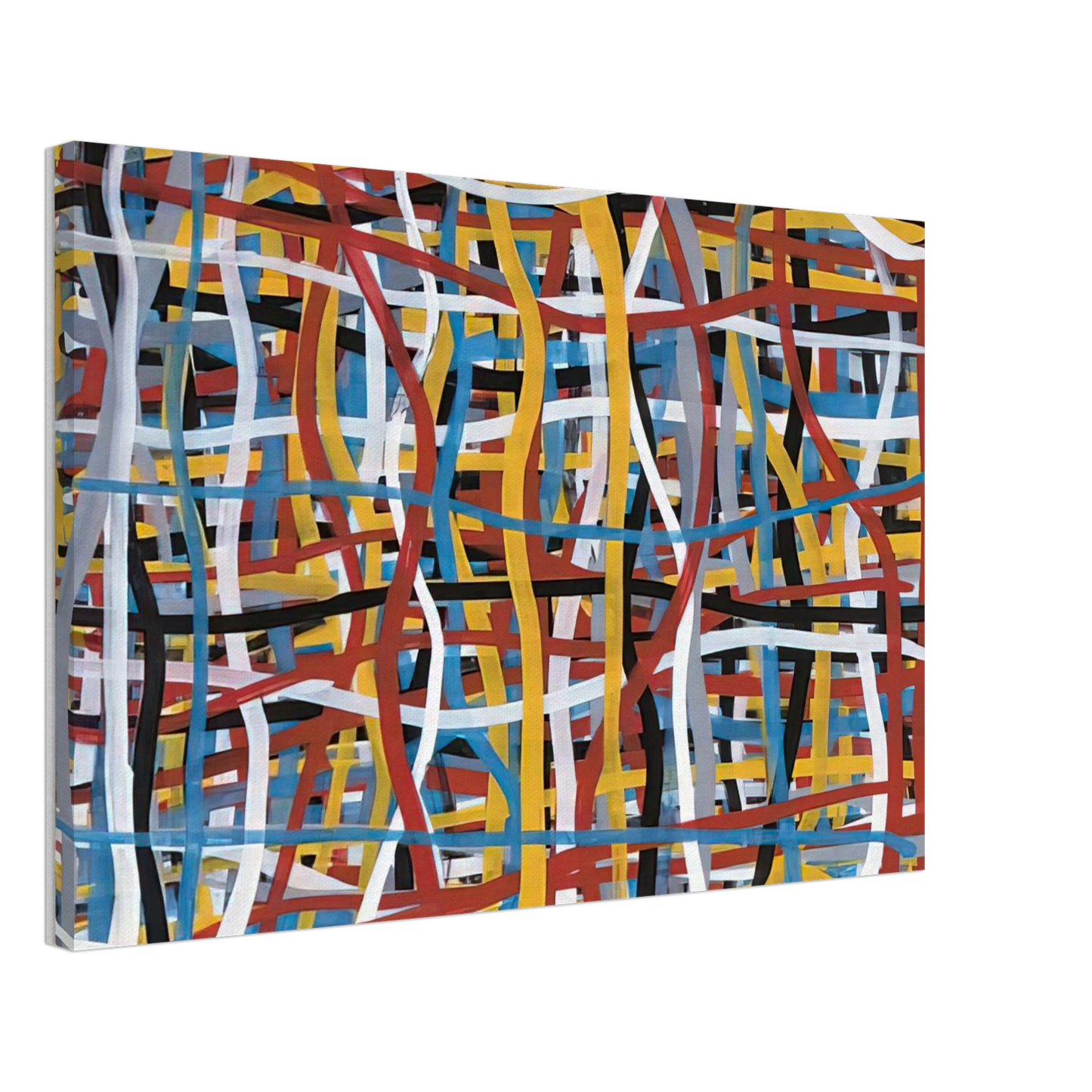 Sol LeWitt - Irregular Vertical and Horizontal Bands of Color Superimposed Canvas - 70x100 cm / 28x40 inches-canvas