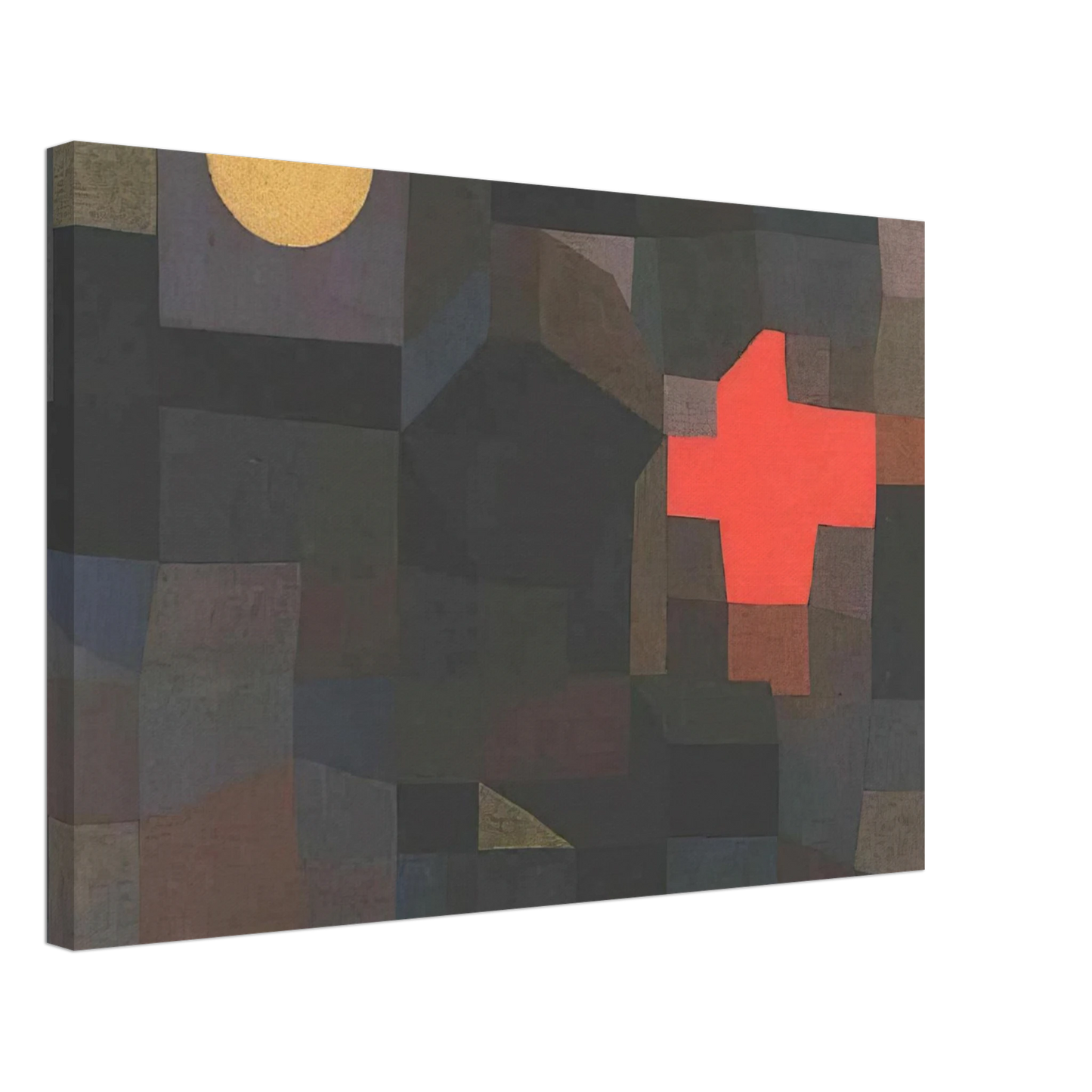 Paul Klee - FIRE FULL MOON 1933 Canvas - 40x60 cm / 16x24 inches-canvas