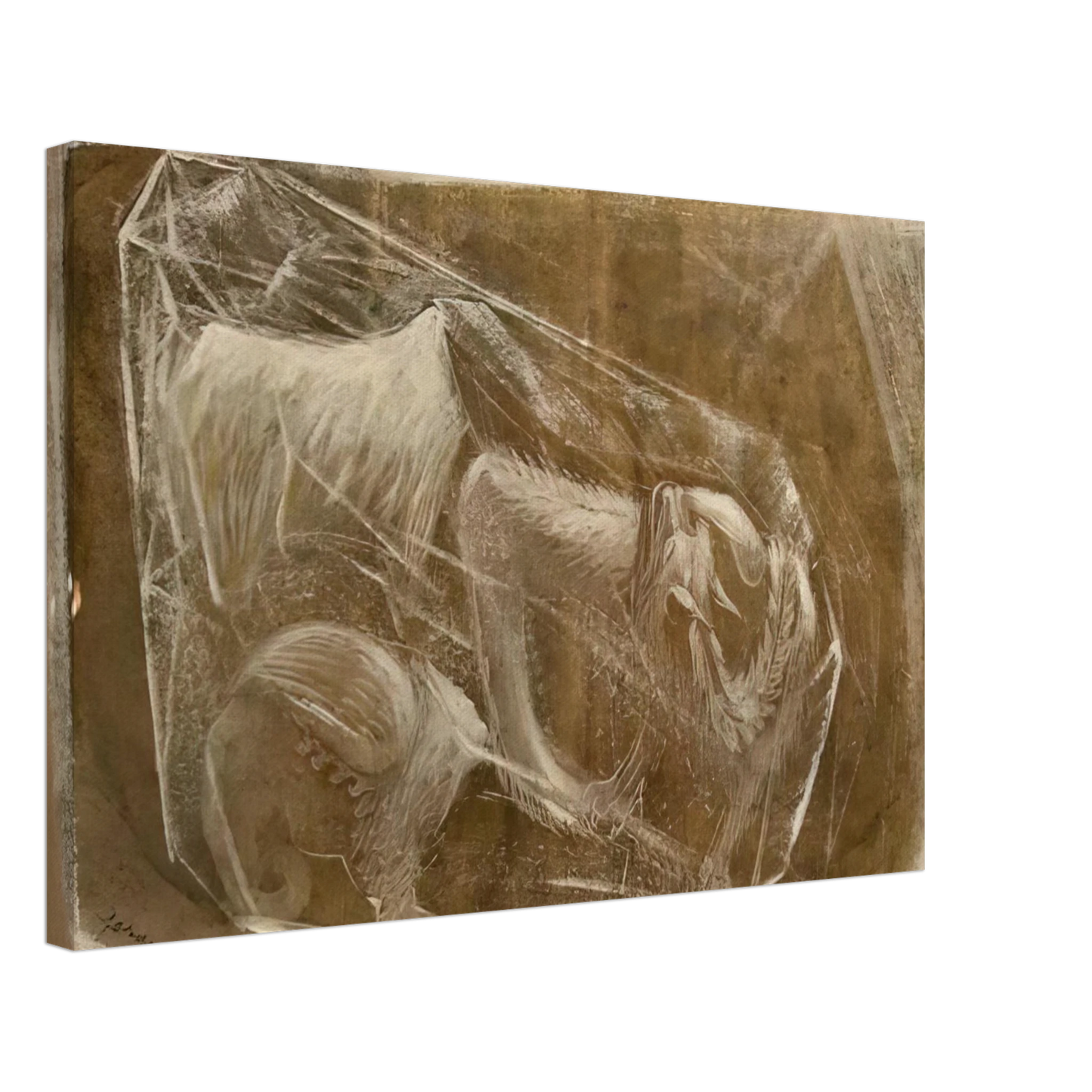 Morris Graves - Gargoyles - 1948 Canvas - 70x100 cm / 28x40 inches-canvas