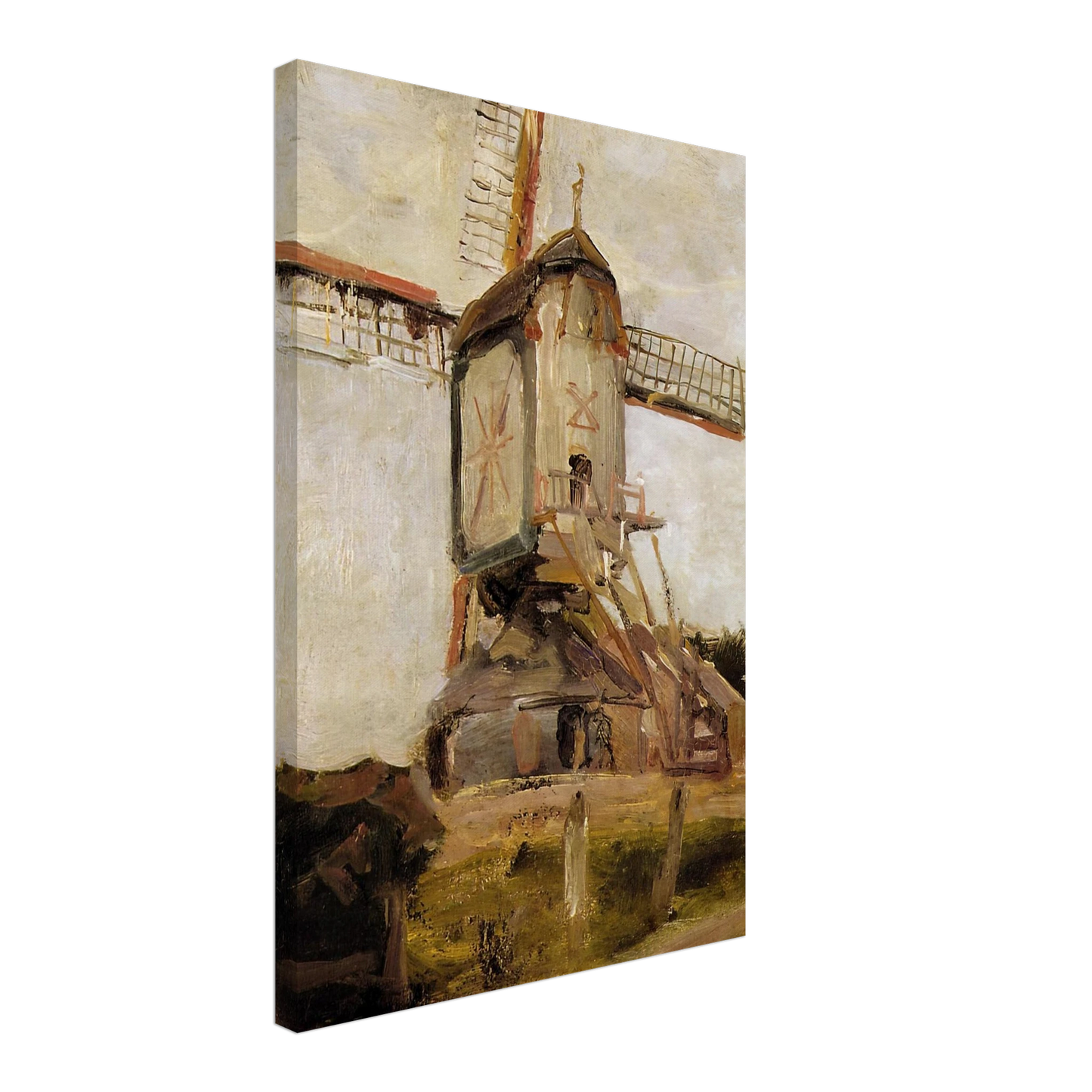 Piet Mondrian - Mill of Heeswijk Sun Canvas - 40x60 cm / 16x24 inches-canvas