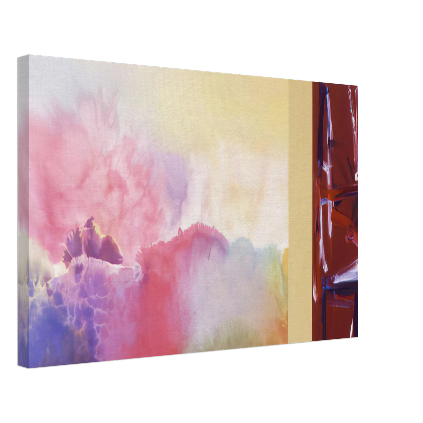 Ronnie Landfield - For Sara Teasdale - 1992 Canvas - 40x60 cm / 16x24 inches-canvas