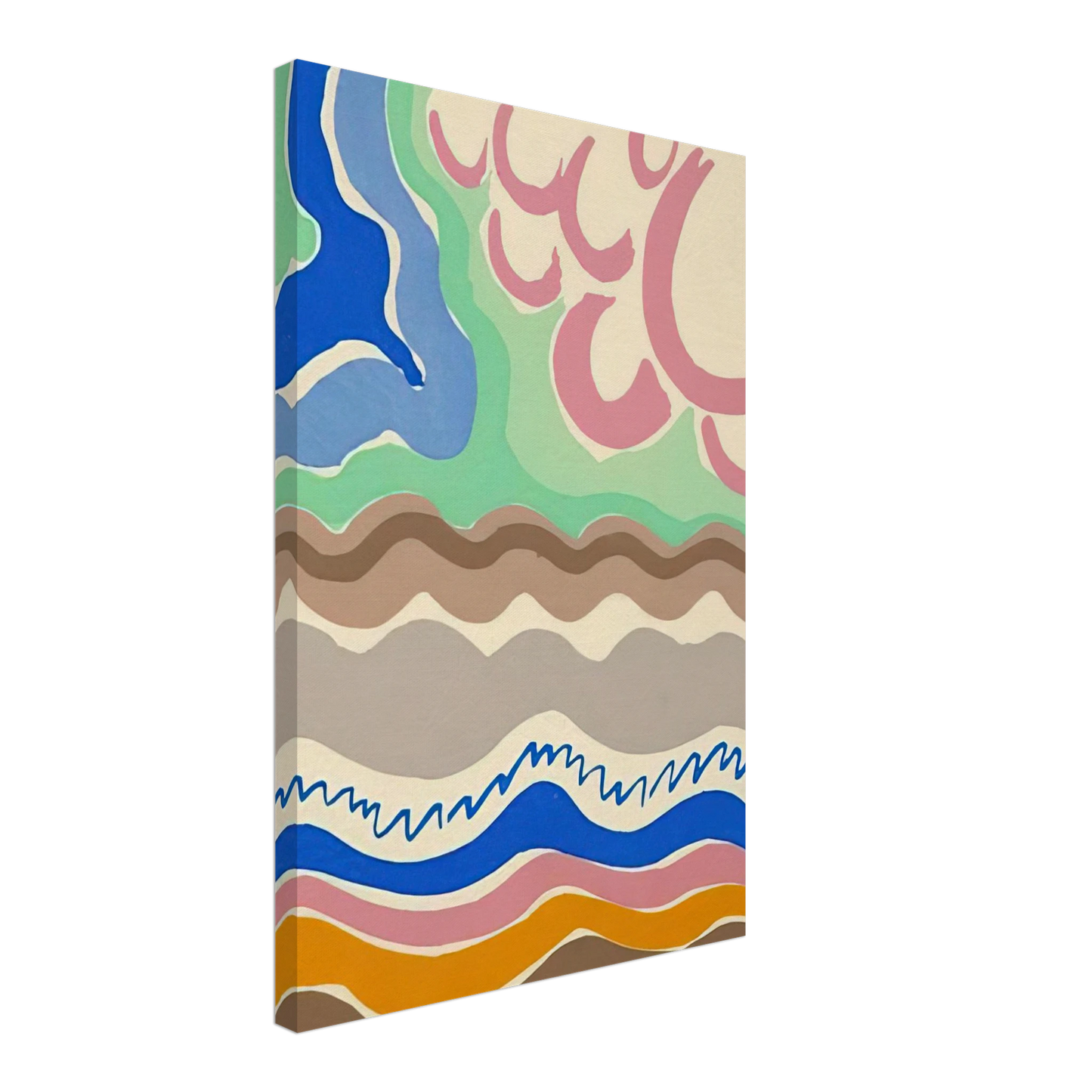 Sonia Delaunay - COMPOSITIONS COLORS IDEAS 14 Canvas - 40x60 cm / 16x24 inches-canvas