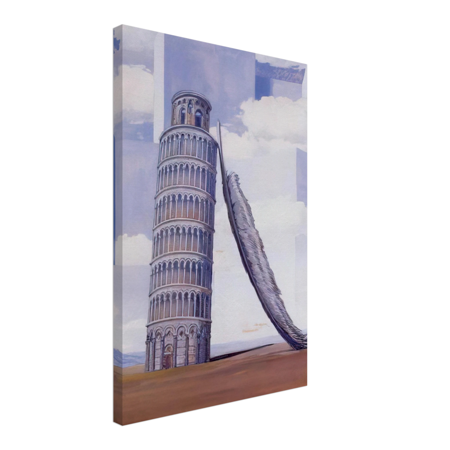 Rene Magritte - MEMORY OF A JOURNEY 1955 Canvas - 70x100 cm / 28x40 inches-canvas