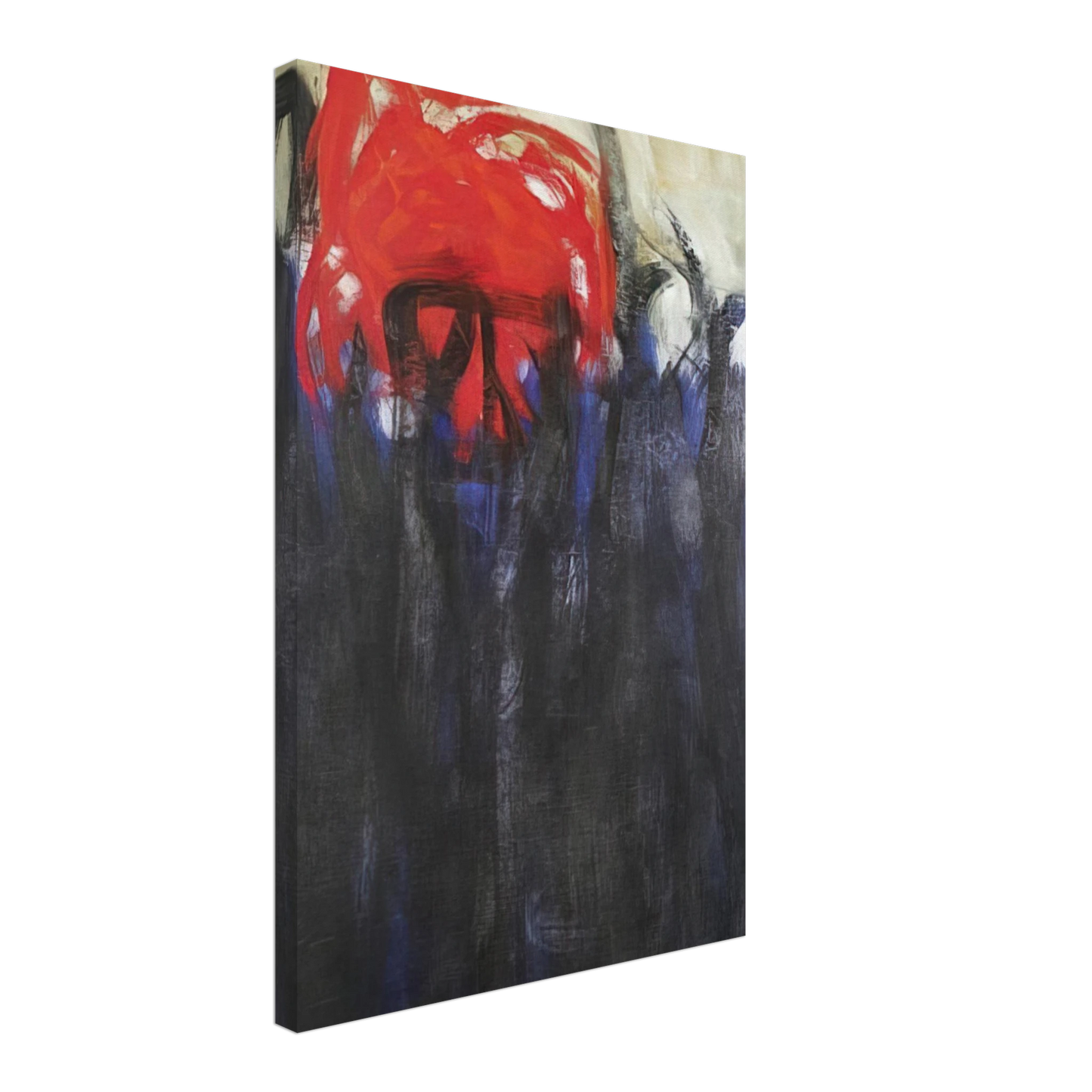 Theodoros Stamos - Untitled Columns of Fire - 1956 Canvas - 70x100 cm / 28x40 inches-canvas