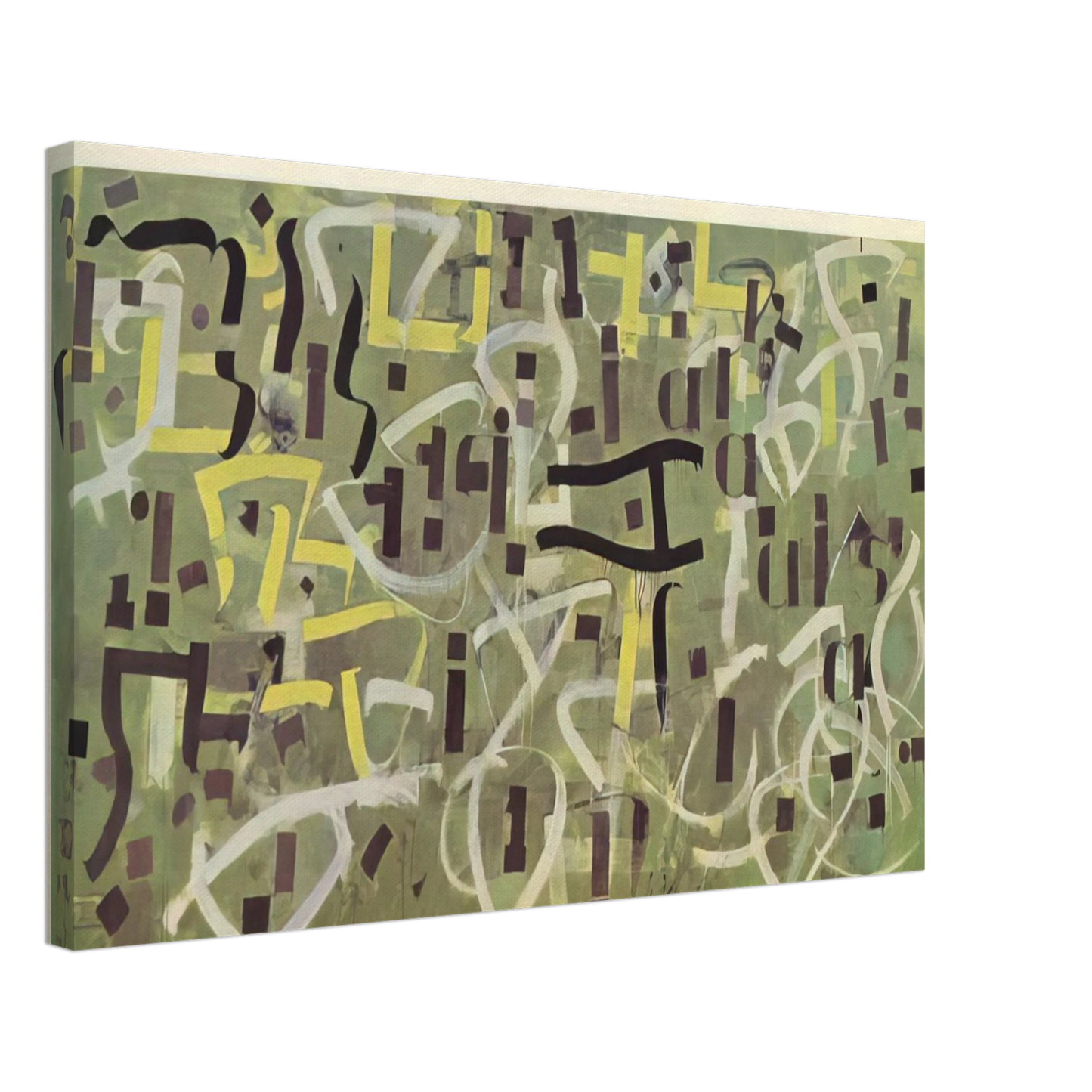 Bradley Walker Tomlin - Number 9. In Praise of Gertrude Stein - 1950 Canvas - 40x60 cm / 16x24 inches-canvas