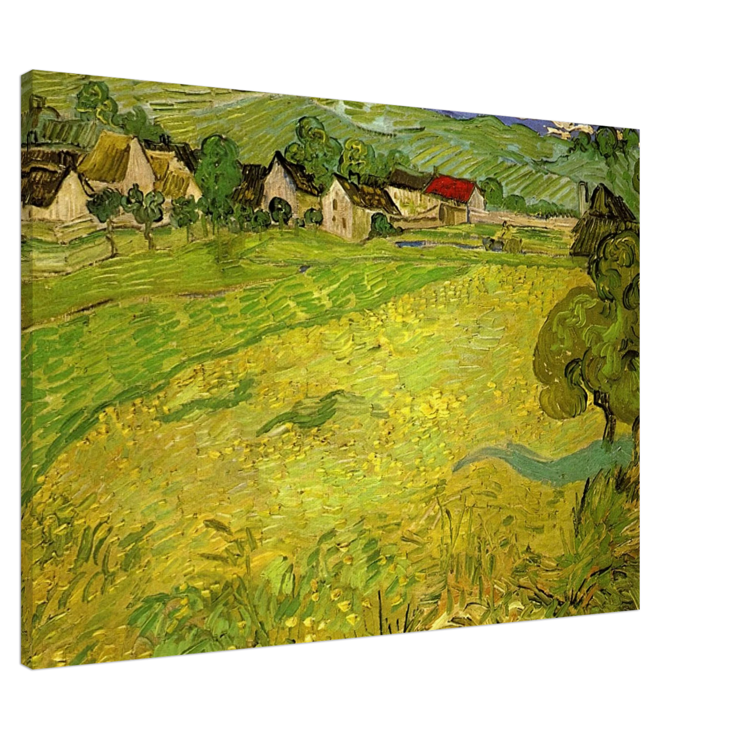 Vincent van Gogh - View of Vessenots near Auvers Canvas - Default Title-canvas