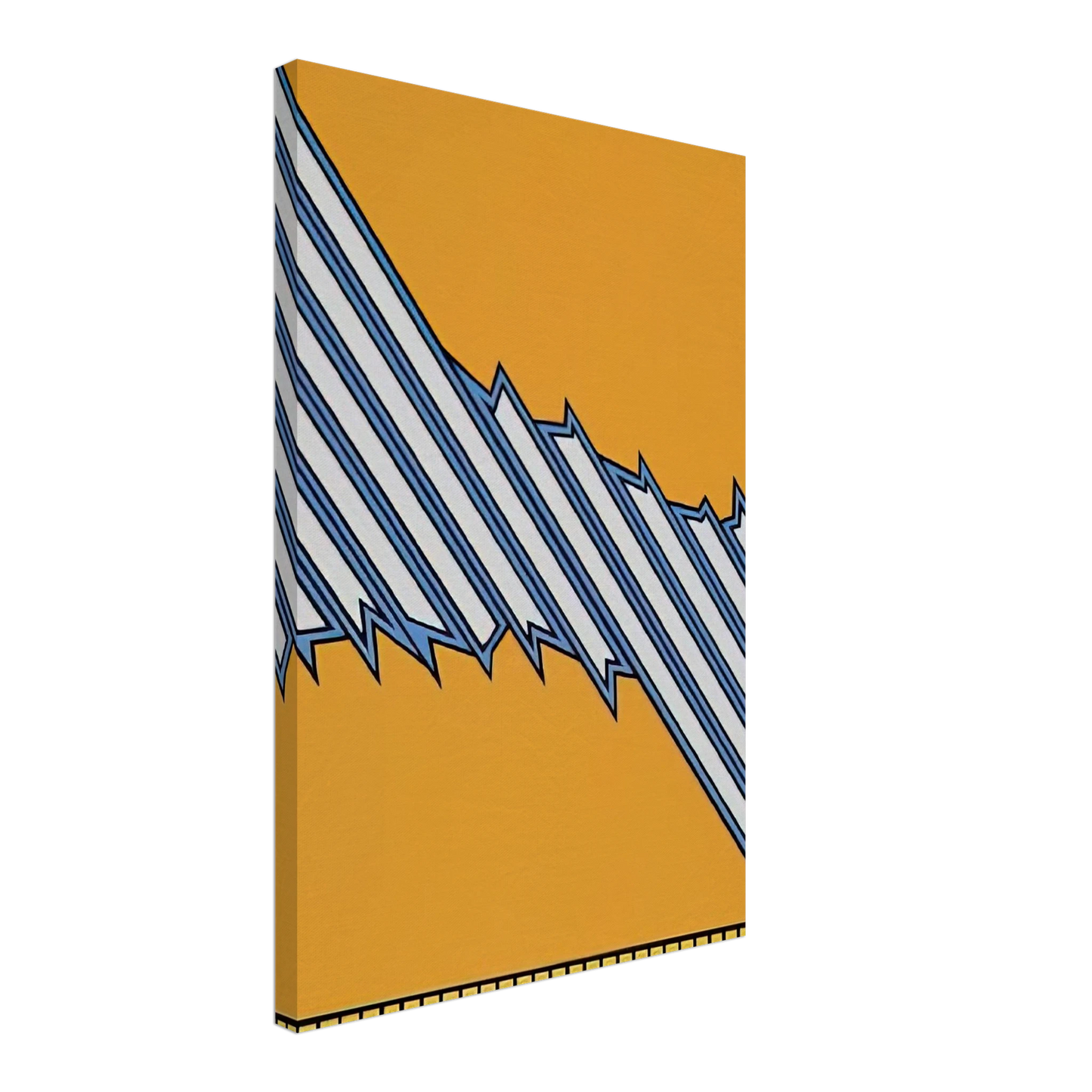 Nicholas Krushenick - Greenwood - 1979 Canvas - 40x60 cm / 16x24 inches-canvas