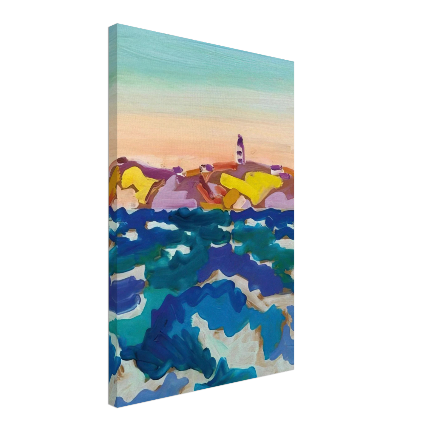 Charles Lapicque - Le Phare - 1958 Canvas - 70x100 cm / 28x40 inches-canvas