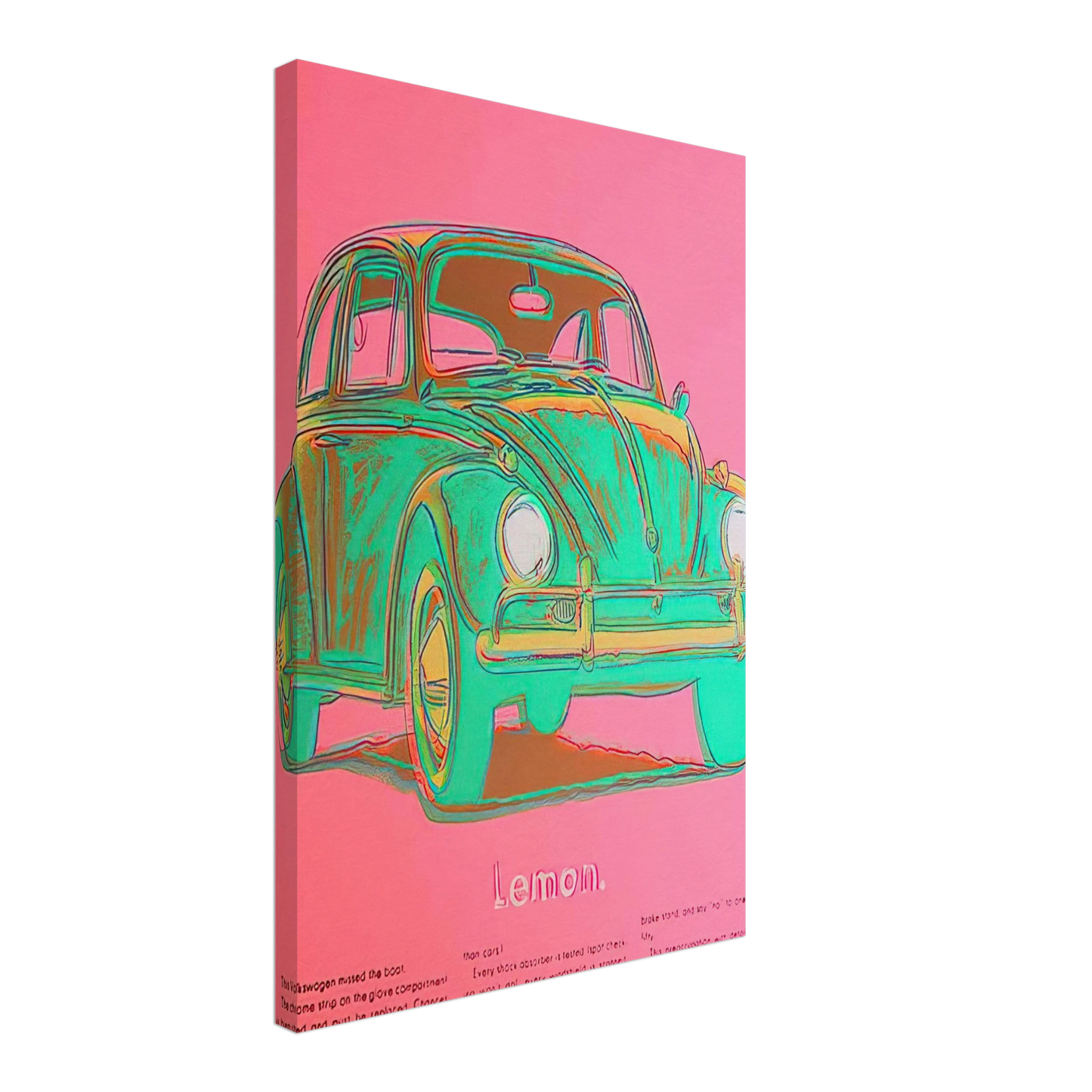 Andy Warhol - Volkswagen Canvas - 40x60 cm / 16x24 inches-canvas