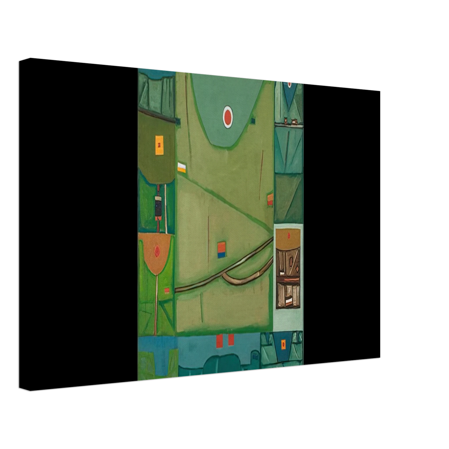 Jerzy Nowosielski - SUNRISE IN BIESZCZADY SUNRISE IN THE MOUNTAINS 1963 Canvas - 40x60 cm / 16x24 inches-canvas