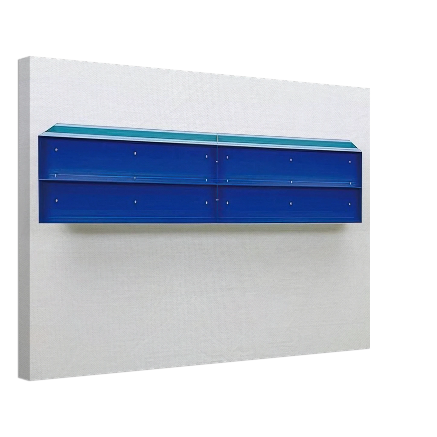 Donald Judd - Untitled - 1989 Canvas - 40x60 cm / 16x24 inches-canvas