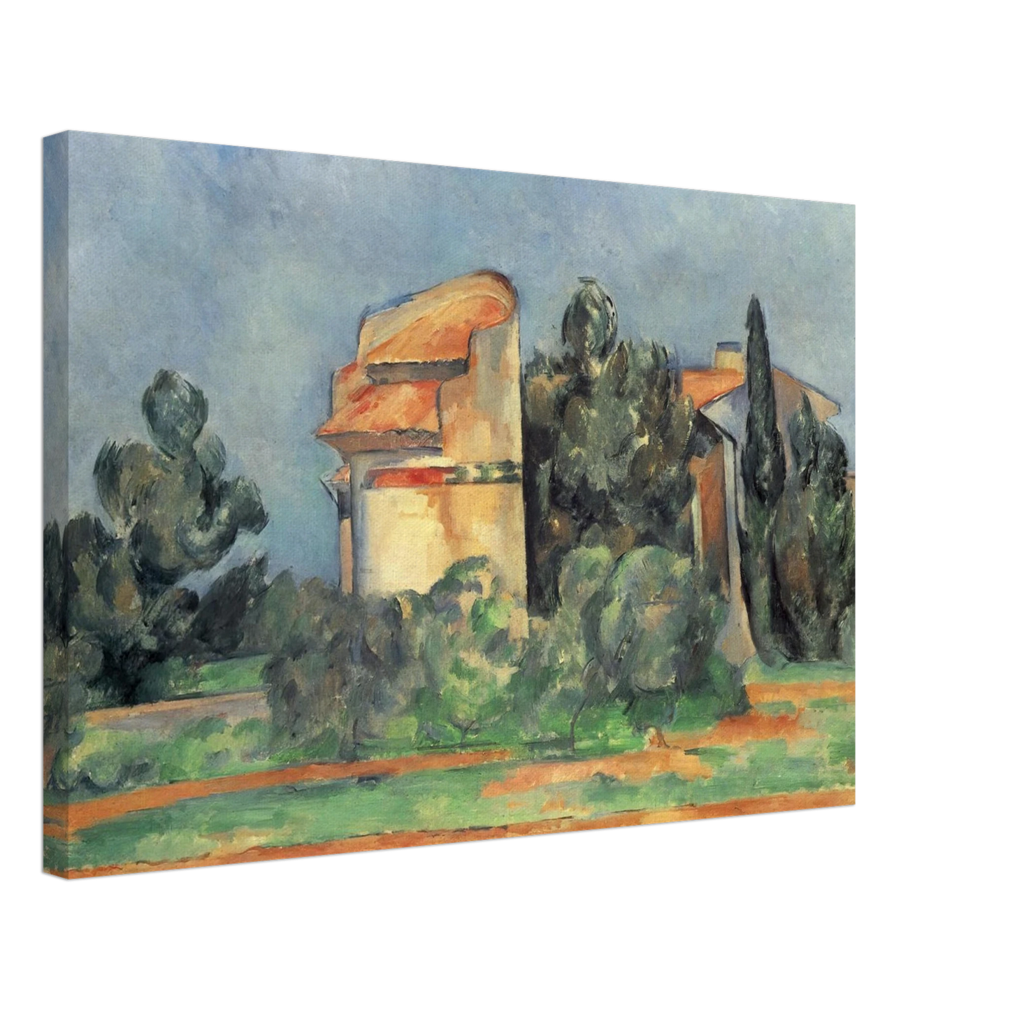 Paul Cezanne - The Pigeon Tower At Bellevue Canvas - 40x60 cm / 16x24 inches-canvas