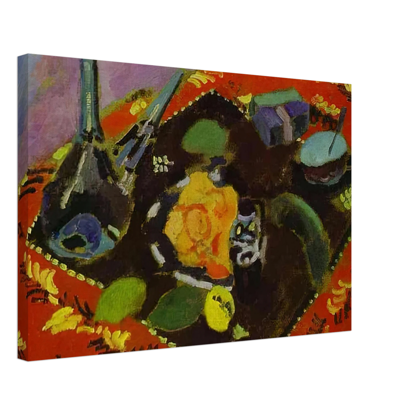 Henri Matisse - DISHES AND FRUIT 1906 Canvas - 40x60 cm / 16x24 inches-canvas