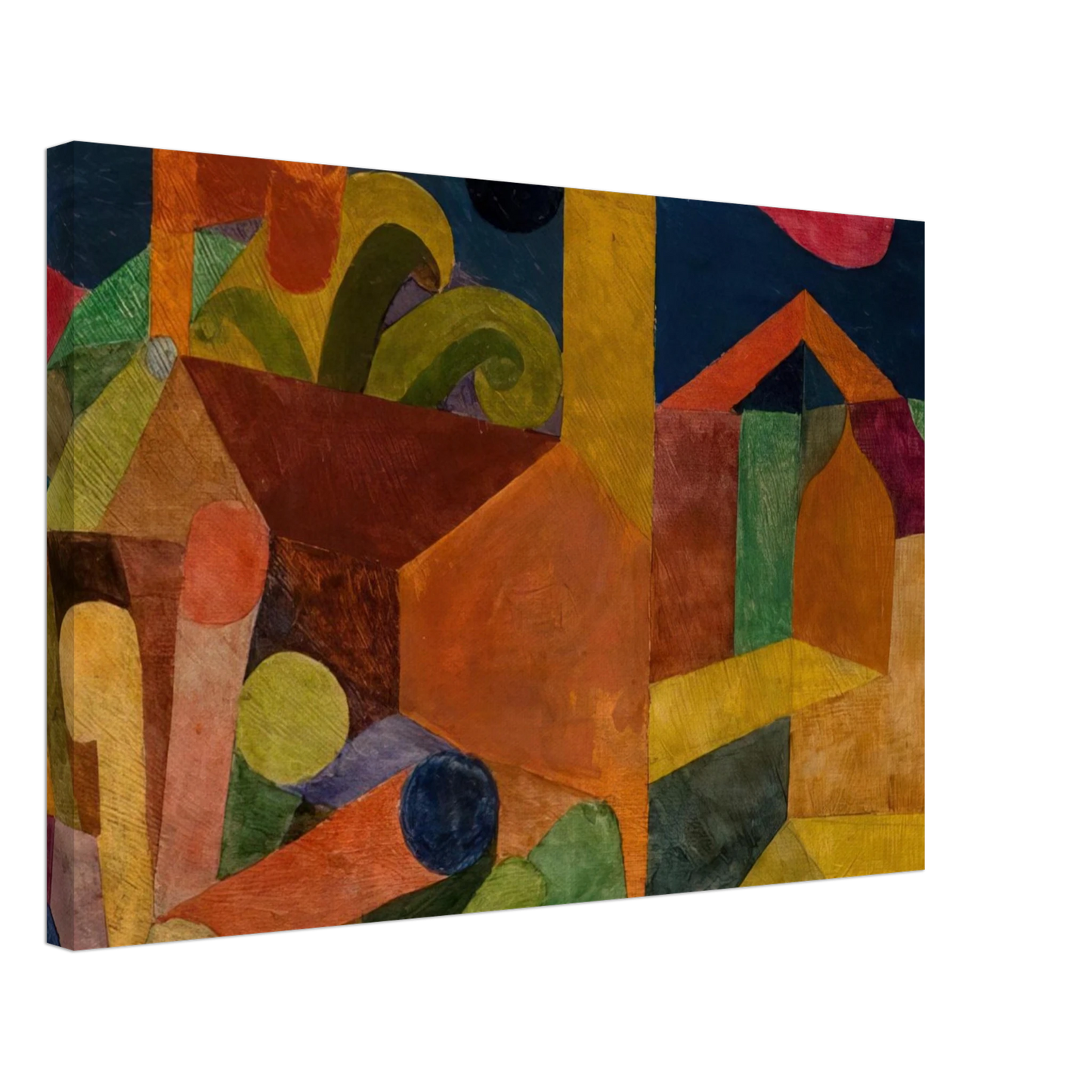 Paul Klee - LANDSCAPE WITH FLAGS 1914 Canvas - 70x100 cm / 28x40 inches-canvas