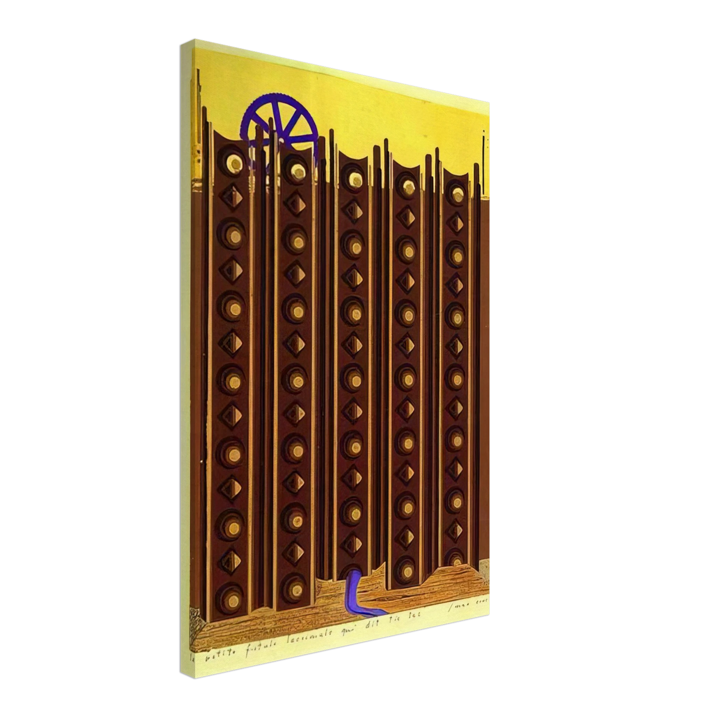 Max Ernst - The Small Fistule That Says Tic Tac Canvas - 70x100 cm / 28x40 inches-canvas