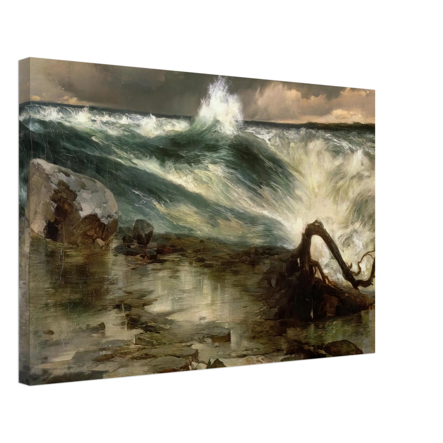 Thomas Moran - The Rapids Above Niagara Canvas - 40x60 cm / 16x24 inches-canvas