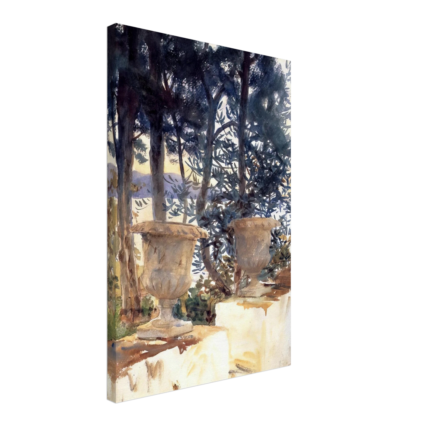 John Singer Sargent - Corfu The Terrace Canvas - 70x100 cm / 28x40 inches-canvas