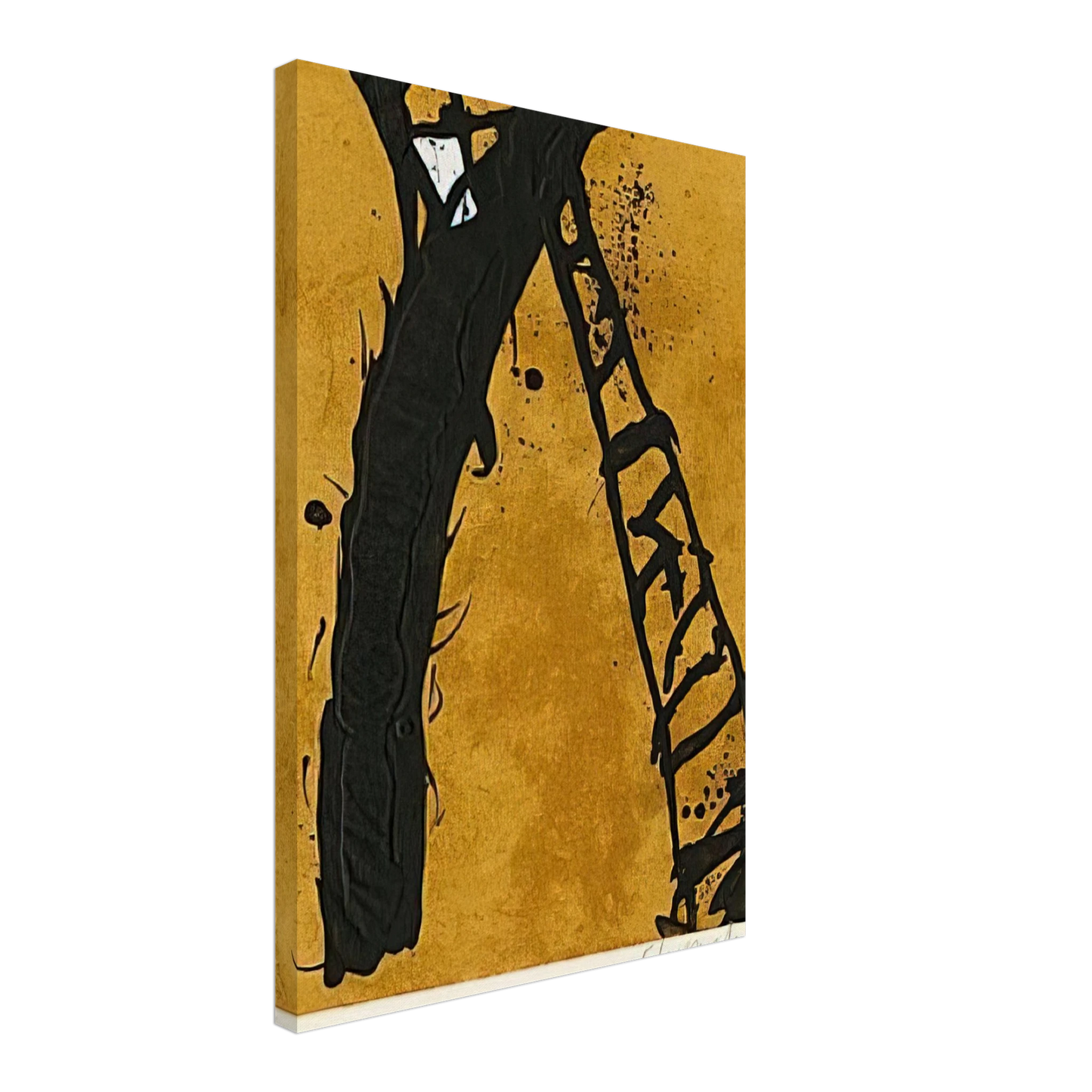 Emil Schumacher - 211990 - 1990 Canvas - 70x100 cm / 28x40 inches-canvas