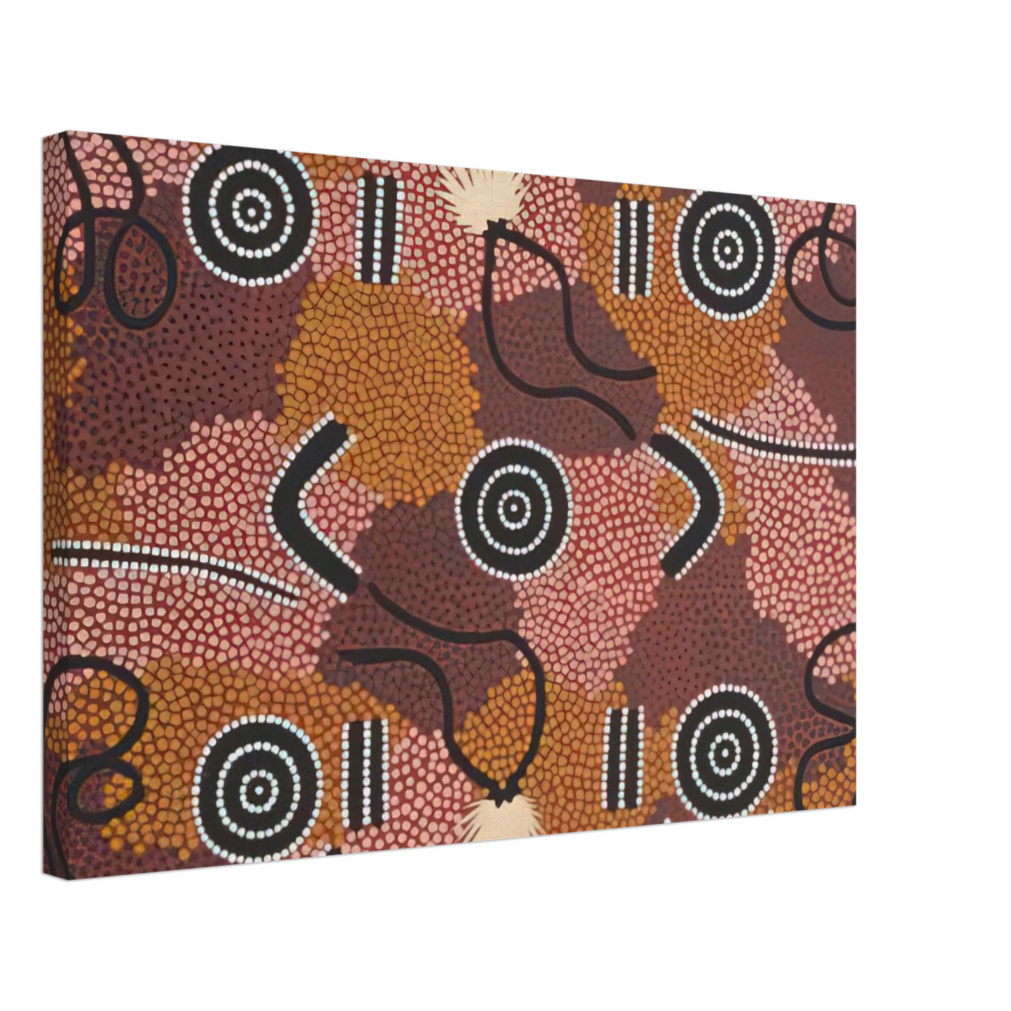 Clifford Possum Tjapaltjarri - Bodypaint Designs - 1985 Canvas - 40x60 cm / 16x24 inches-canvas