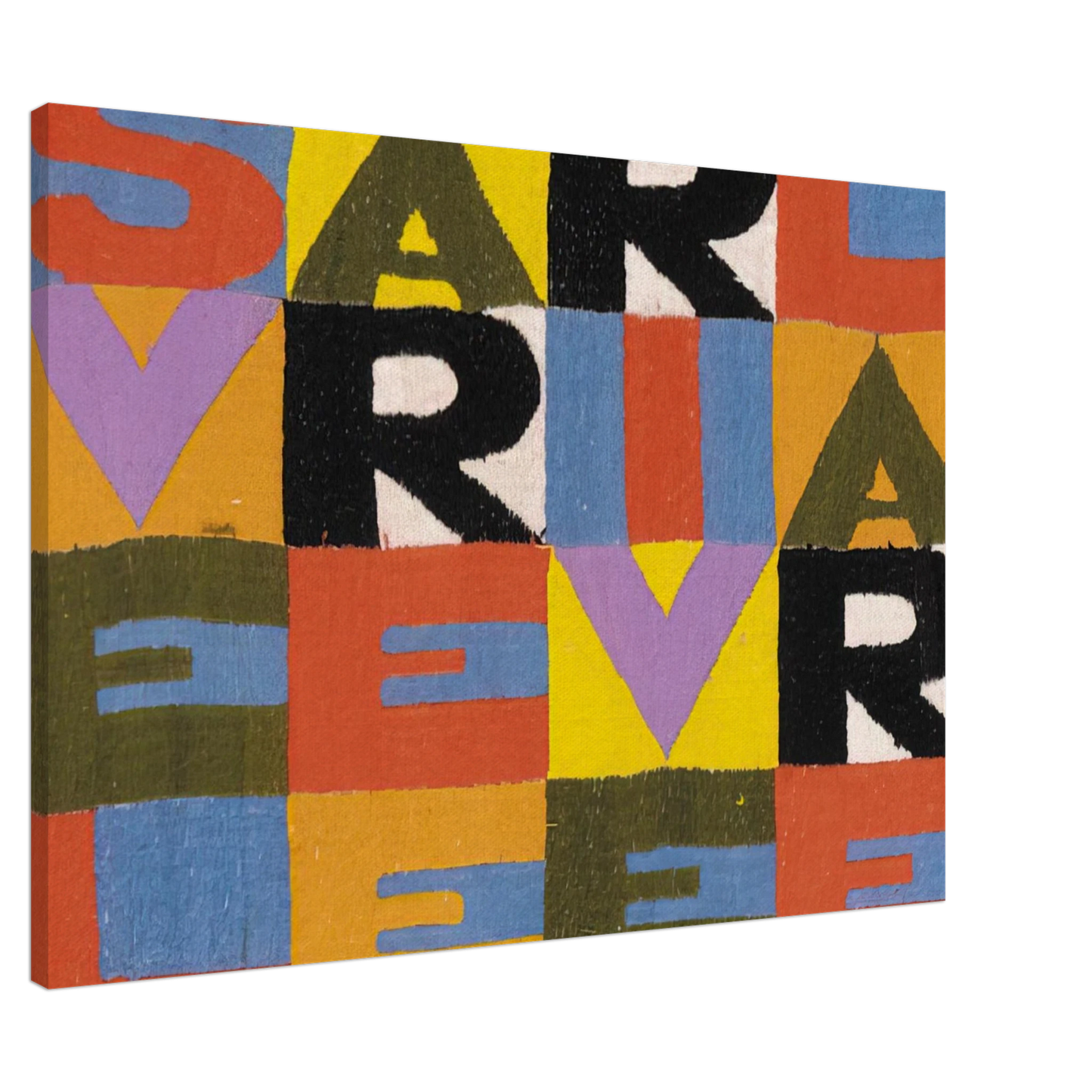 Alighiero Boetti - SVELARE E RIVELARE Canvas - Default Title-canvas