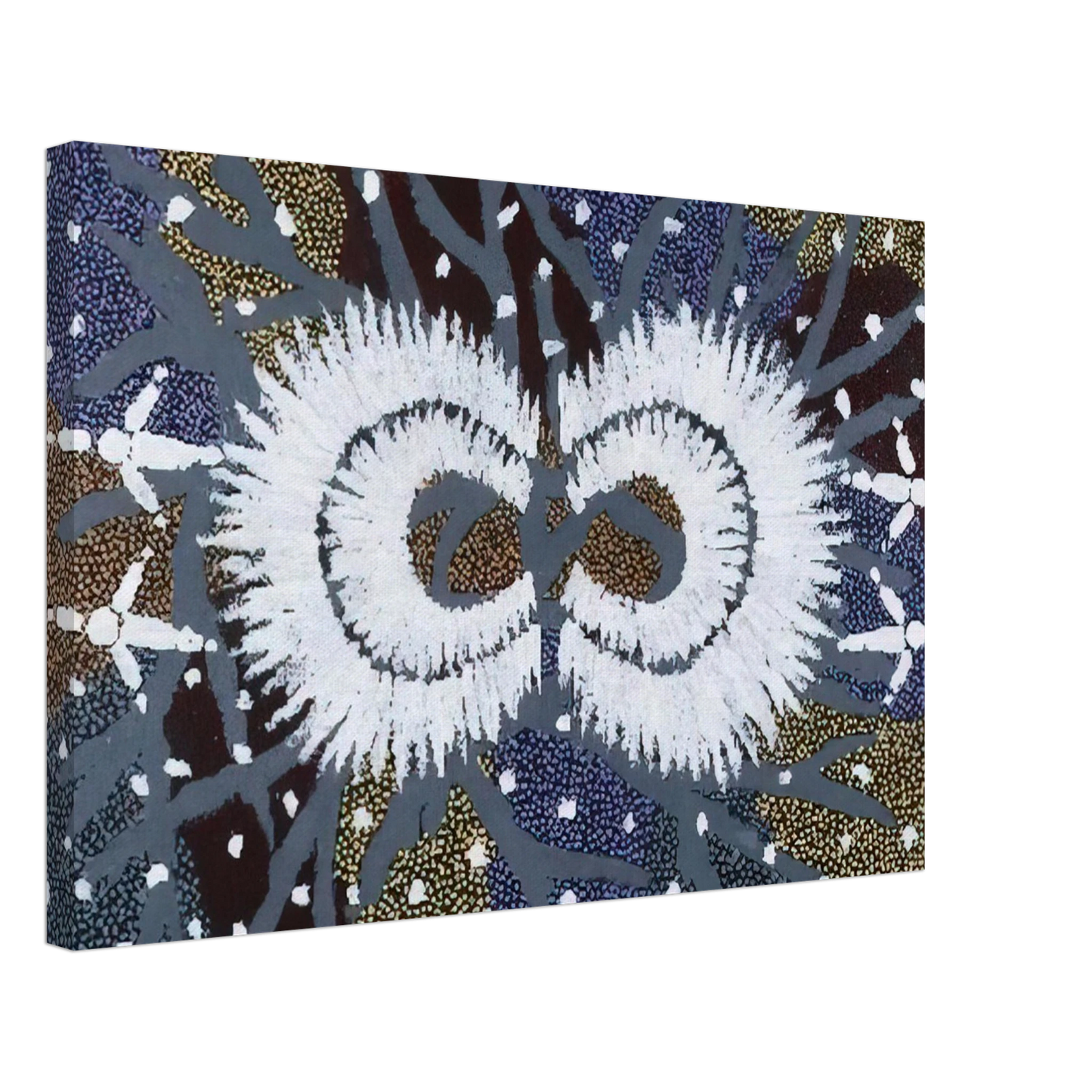 Clifford Possum Tjapaltjarri - Eagle Dreaming - 1999 Canvas - 70x100 cm / 28x40 inches-canvas