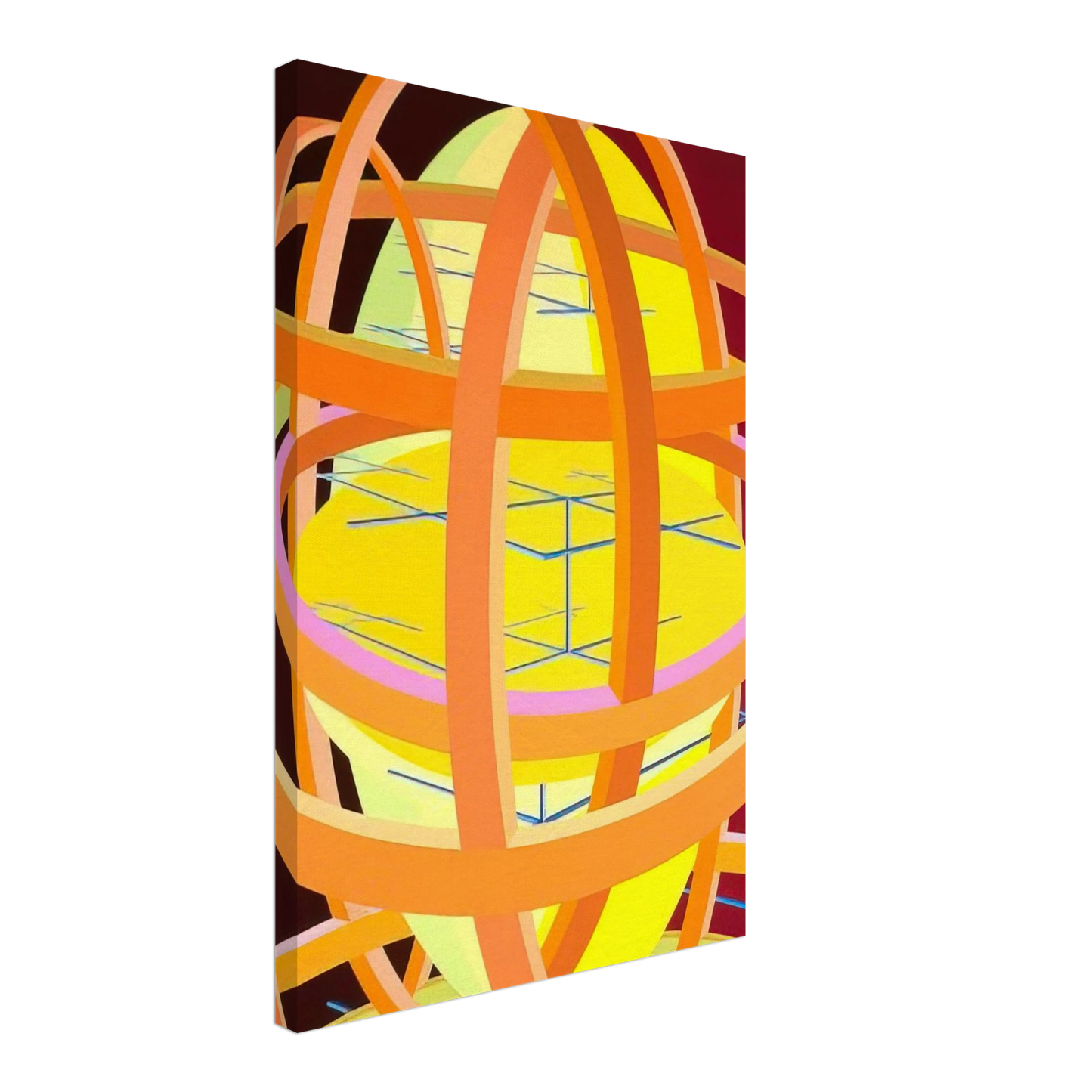 Al Held - Trajans Edge II Canvas - 40x60 cm / 16x24 inches-canvas