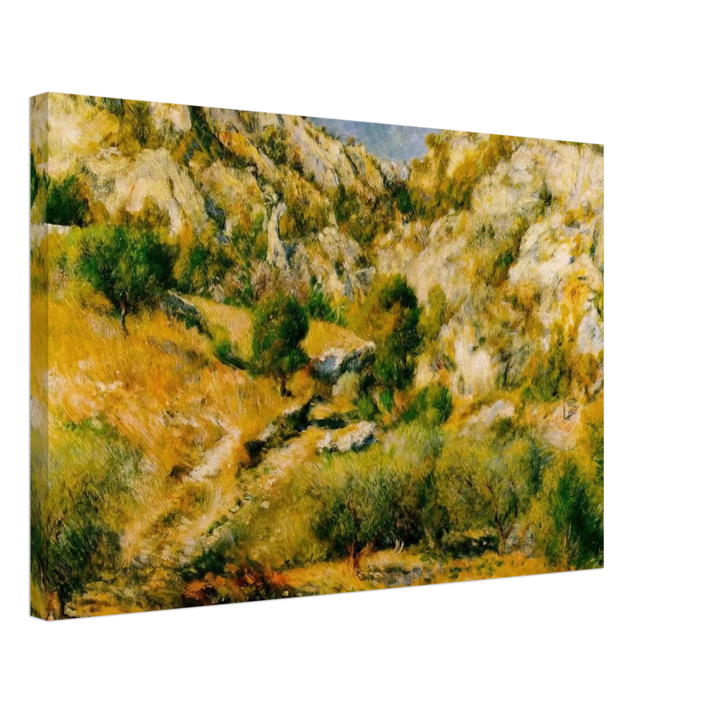 Pierre-Auguste Renoir - Rocky Craggs at l'Estaque Canvas - 70x100 cm / 28x40 inches-canvas