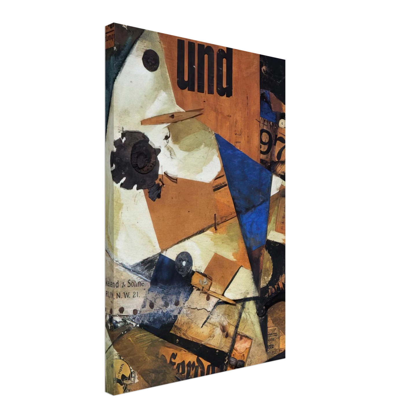 Kurt Schwitters - THE AND PICTURE 1919 Canvas - 70x100 cm / 28x40 inches-canvas