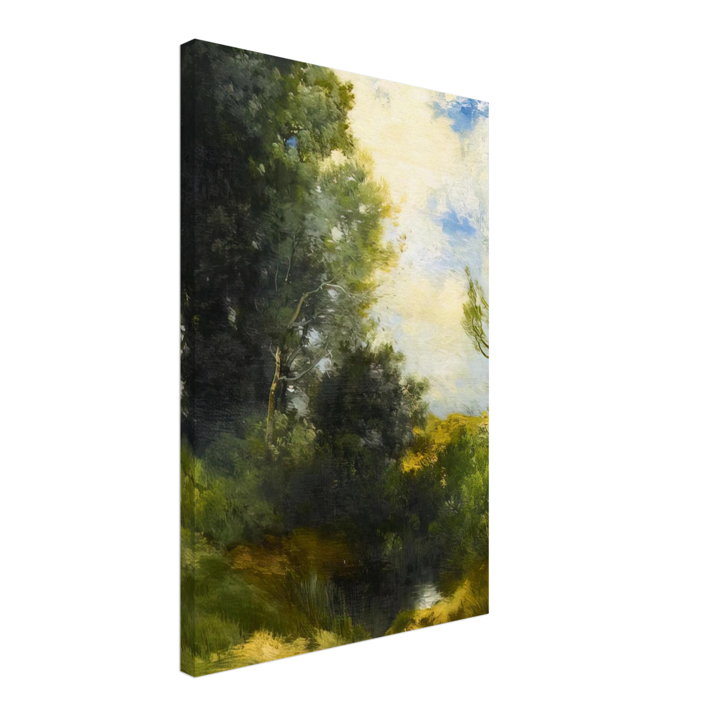 Thomas Moran - A Path Through the Woods Canvas - 70x100 cm / 28x40 inches-canvas