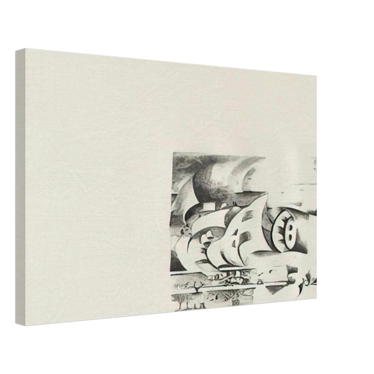 Lee Bontecou - ELEVENTH STONE 1970 Canvas - 40x60 cm / 16x24 inches-canvas