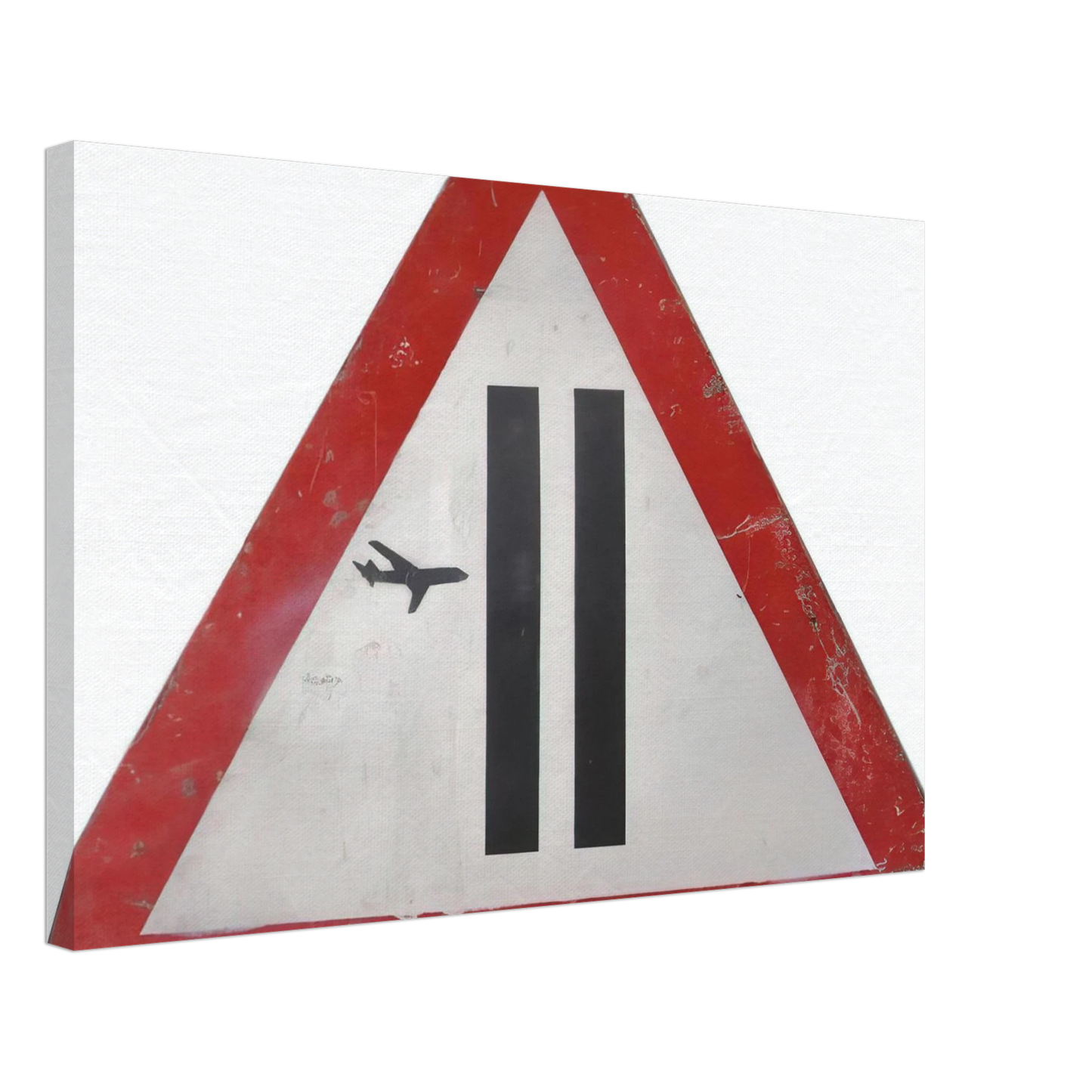 Banksy - WARNING SIGN 2006 Canvas - 40x60 cm / 16x24 inches-canvas
