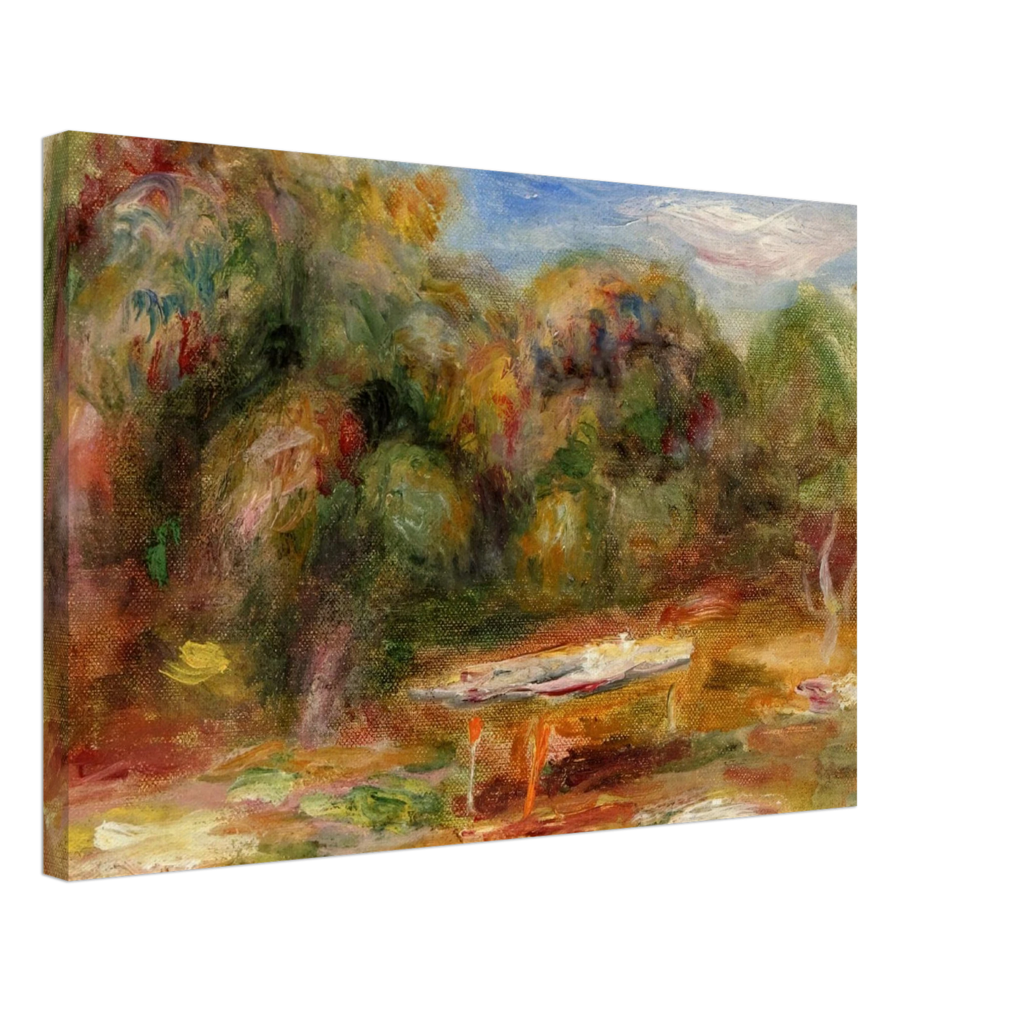 Pierre-Auguste Renoir - In the Garden at Collettes in Cagnes Canvas - 70x100 cm / 28x40 inches-canvas