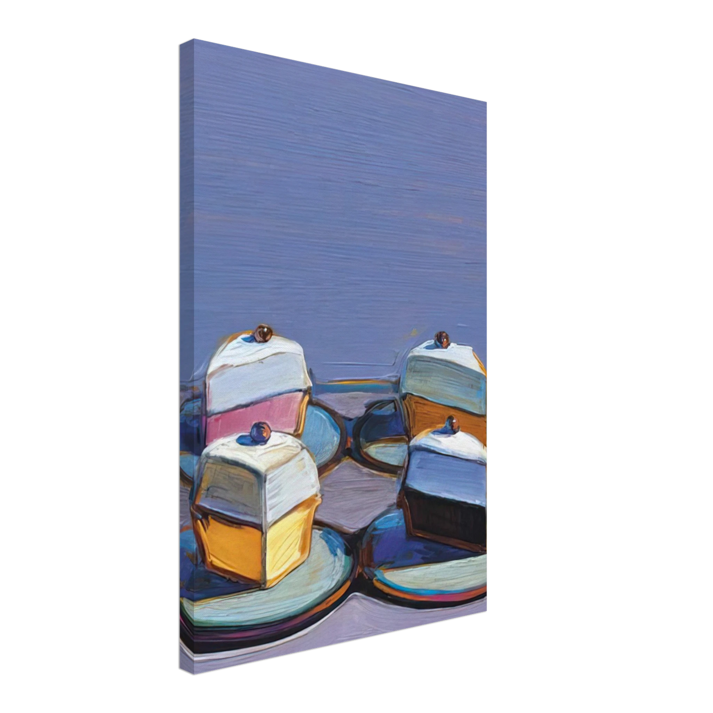 Wayne Thiebaud - Meringue Mix - 1999 Canvas - 70x100 cm / 28x40 inches-canvas