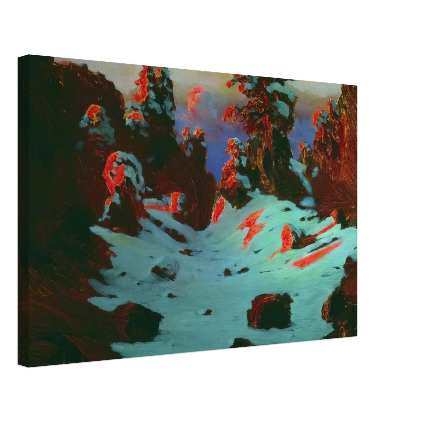 Arkhyp Kuindzhi - Sunset Effect Canvas - 70x100 cm / 28x40 inches-canvas