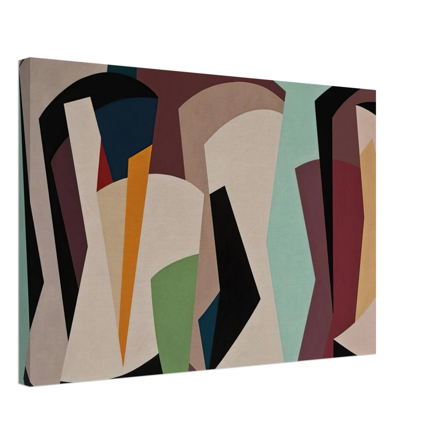 Karl Benjamin - Untitled - 1955 Canvas - 70x100 cm / 28x40 inches-canvas