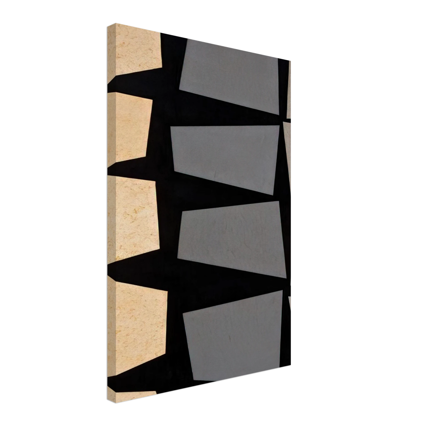 Karl Benjamin - Untitled - 1958 Canvas - 40x60 cm / 16x24 inches-canvas