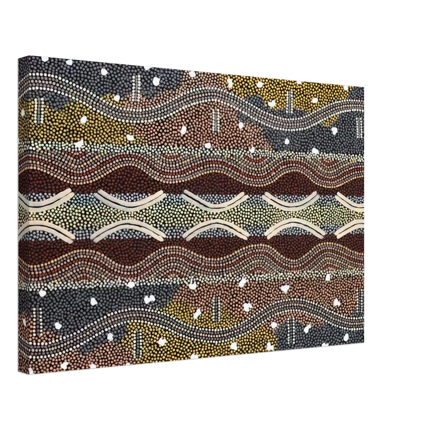 Clifford Possum Tjapaltjarri - Napperby Dreaming - 1998 Canvas - 40x60 cm / 16x24 inches-canvas