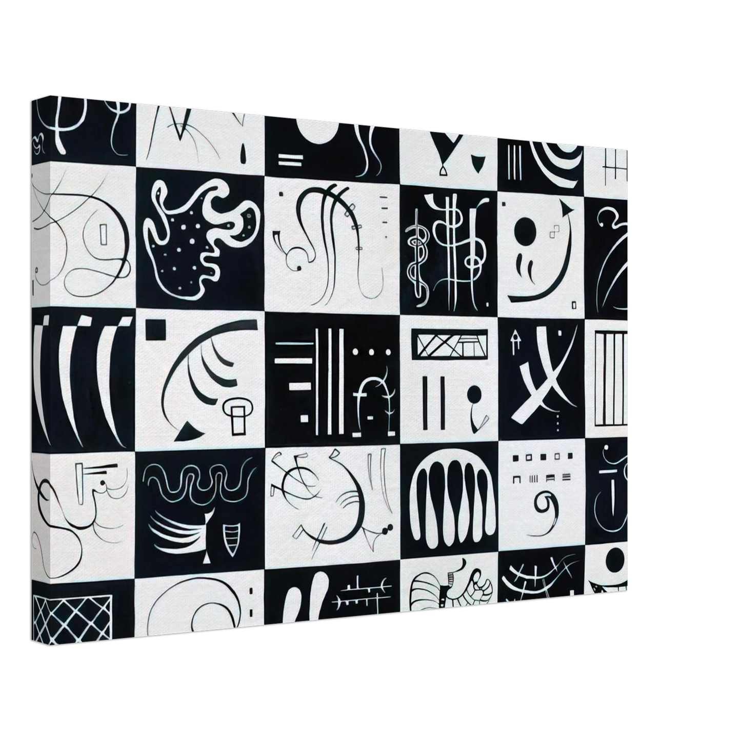 Wassily Kandinsky - THIRTY 1937 Canvas - 70x100 cm / 28x40 inches-canvas