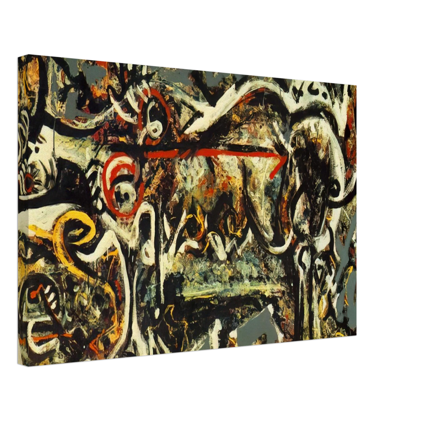 Jackson Pollock - THE SHE WOLF Canvas - 70x100 cm / 28x40 inches-canvas