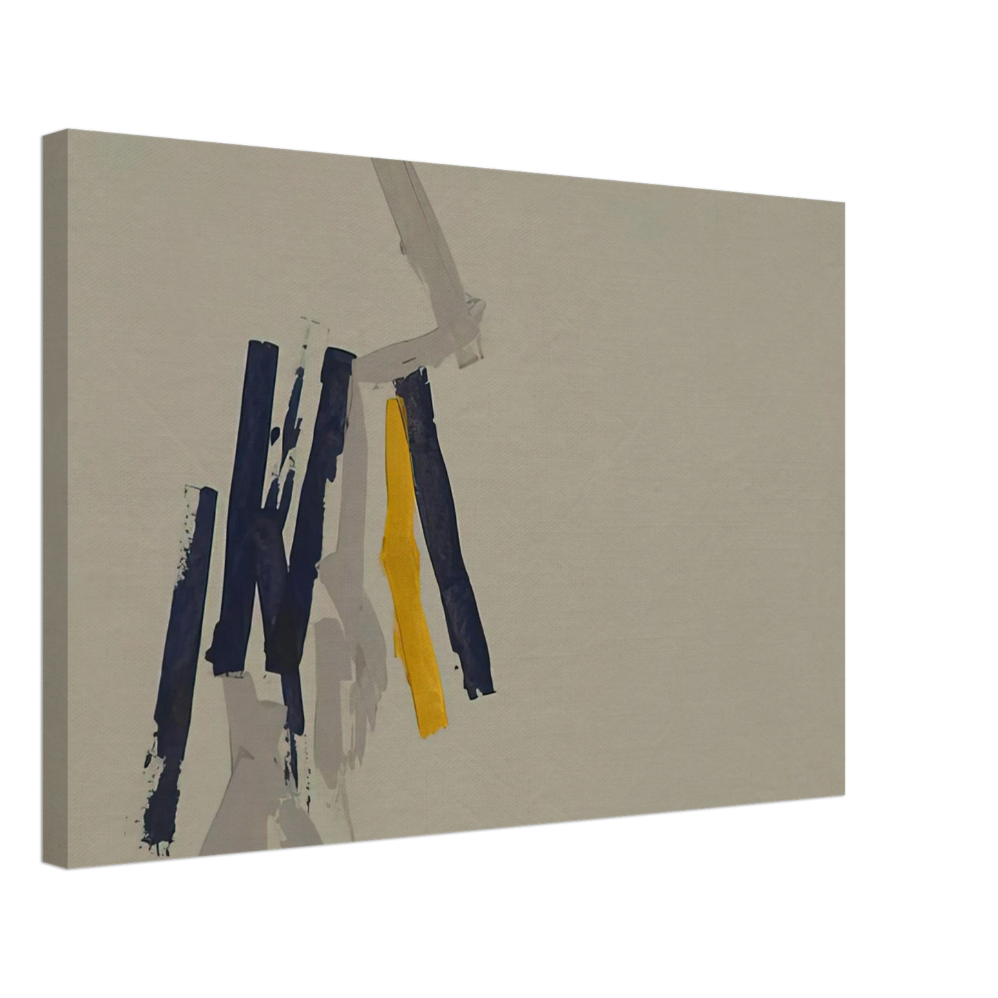 Charlotte Posenenske - Striped Picture - 1962 Canvas - 70x100 cm / 28x40 inches-canvas