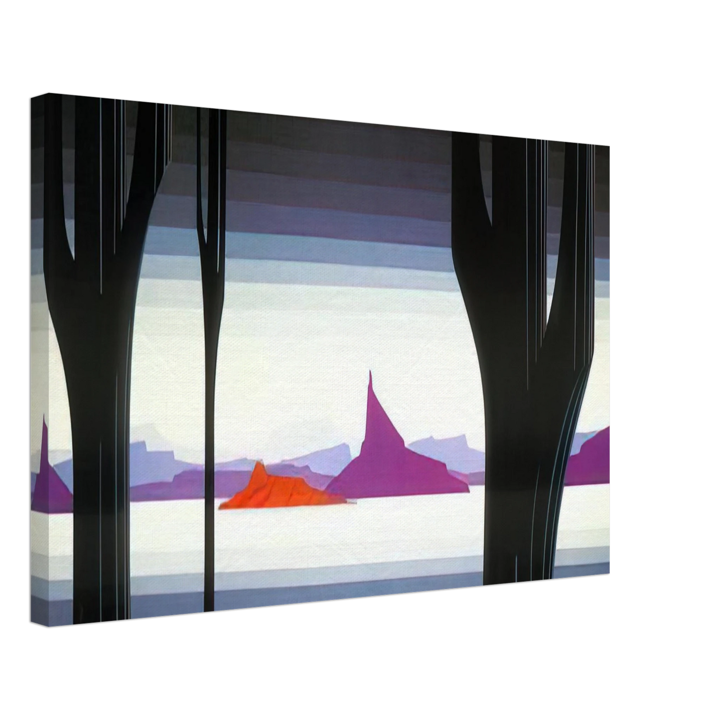 Eyvind Earle - Saguaro Canvas - 70x100 cm / 28x40 inches-canvas