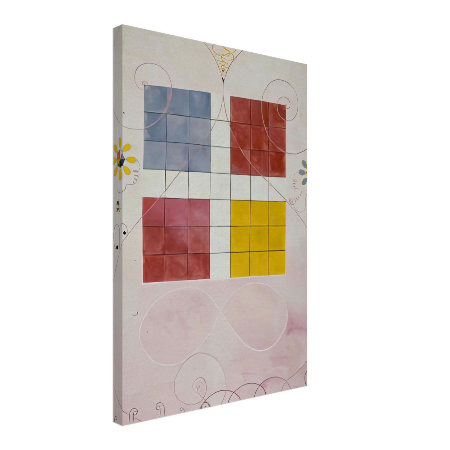 Hilma af Klint - DE TIO ST RSTA N 10 ALDERDOMEN 1907 Canvas - 70x100 cm / 28x40 inches-canvas